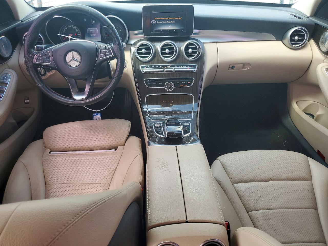 2015 Mercedes-benz C 300 4matic White vin: 55SWF4KBXFU022420