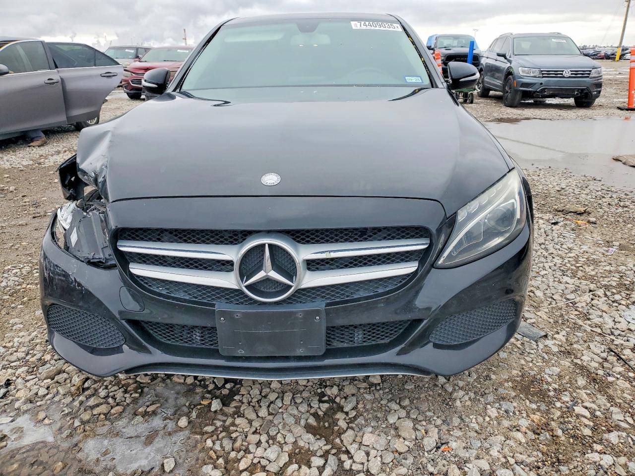 2015 Mercedes-benz C 300 4matic Black vin: 55SWF4KBXFU022885