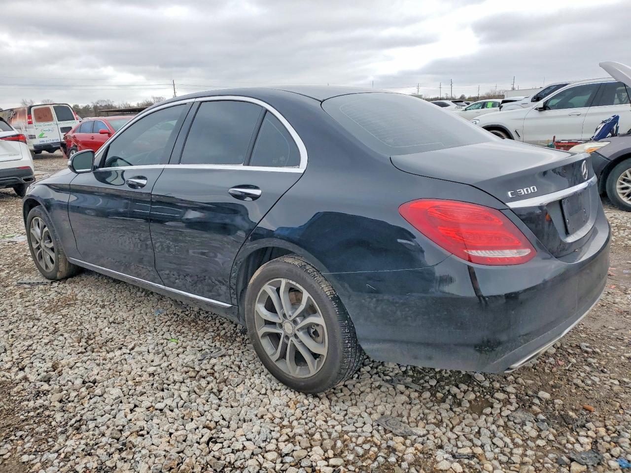 2015 Mercedes-benz C 300 4matic Black vin: 55SWF4KBXFU022885