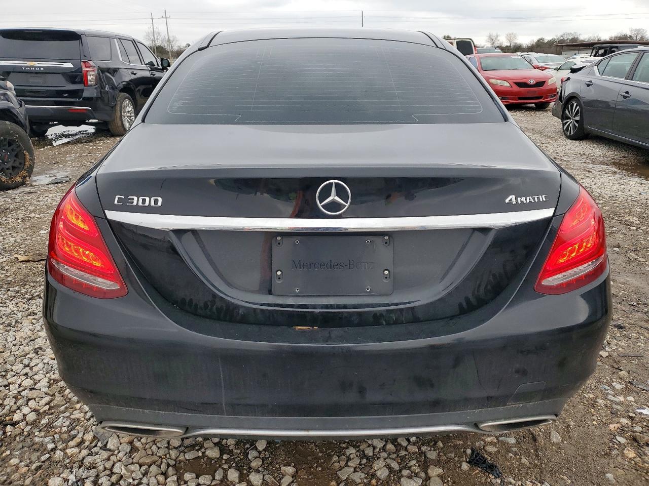 2015 Mercedes-benz C 300 4matic Black vin: 55SWF4KBXFU022885