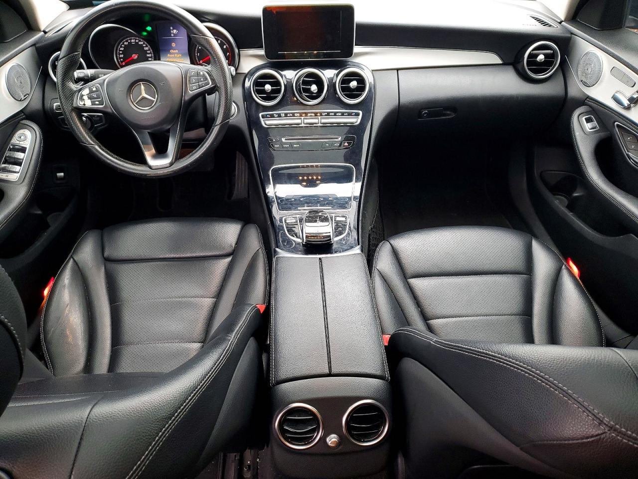 2015 Mercedes-benz C 300 4matic Black vin: 55SWF4KBXFU022885