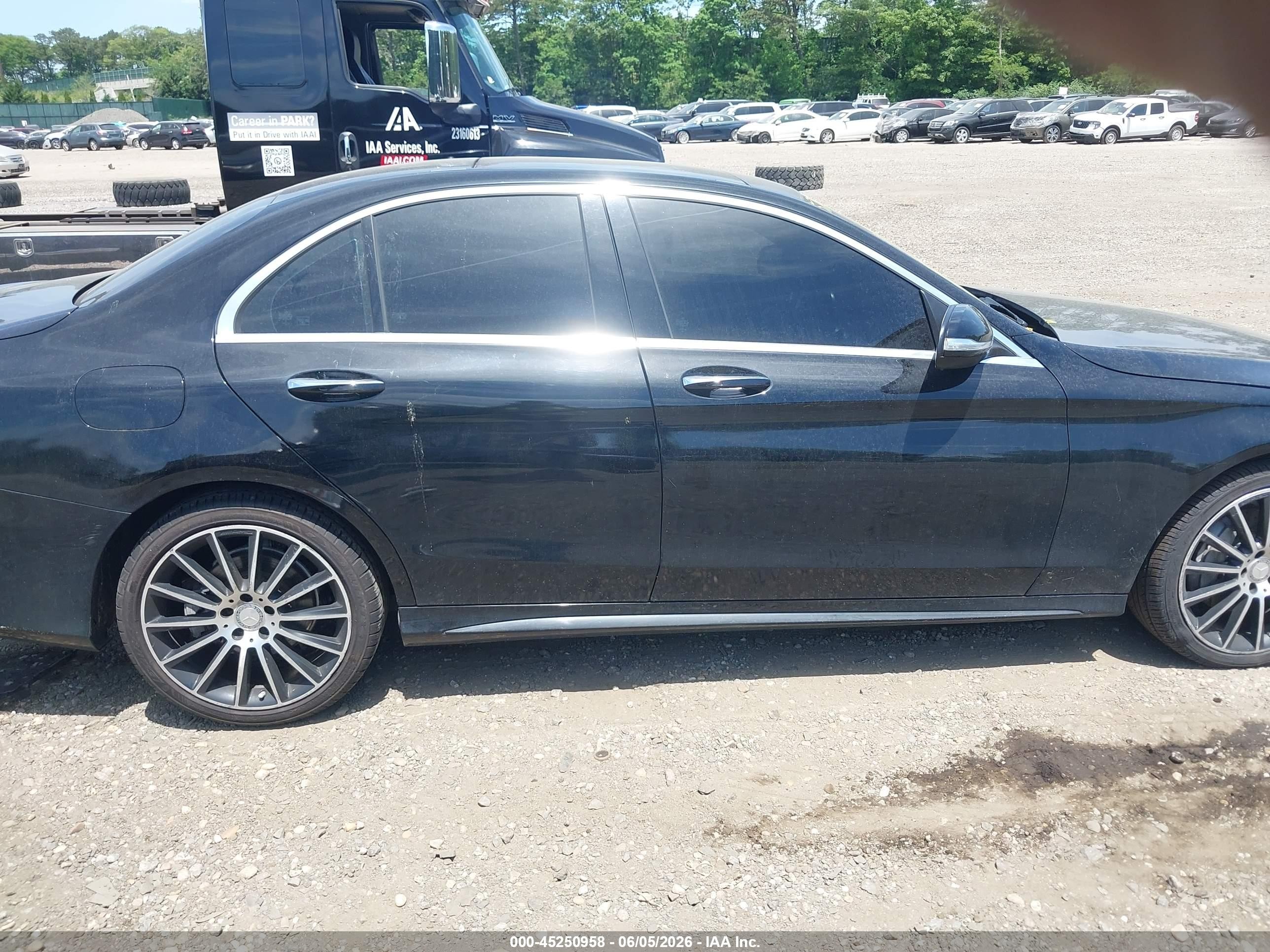 2015 Mercedes-benz C 300 4matic/luxury 4matic/sport 4matic Black vin: 55SWF4KBXFU024250