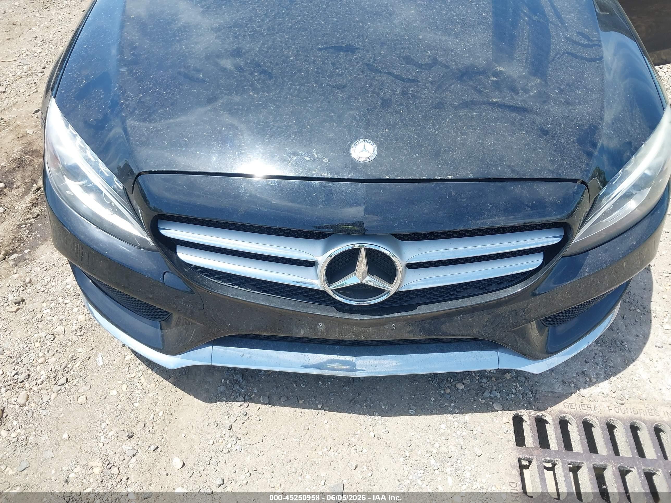 2015 Mercedes-benz C 300 4matic/luxury 4matic/sport 4matic Black vin: 55SWF4KBXFU024250
