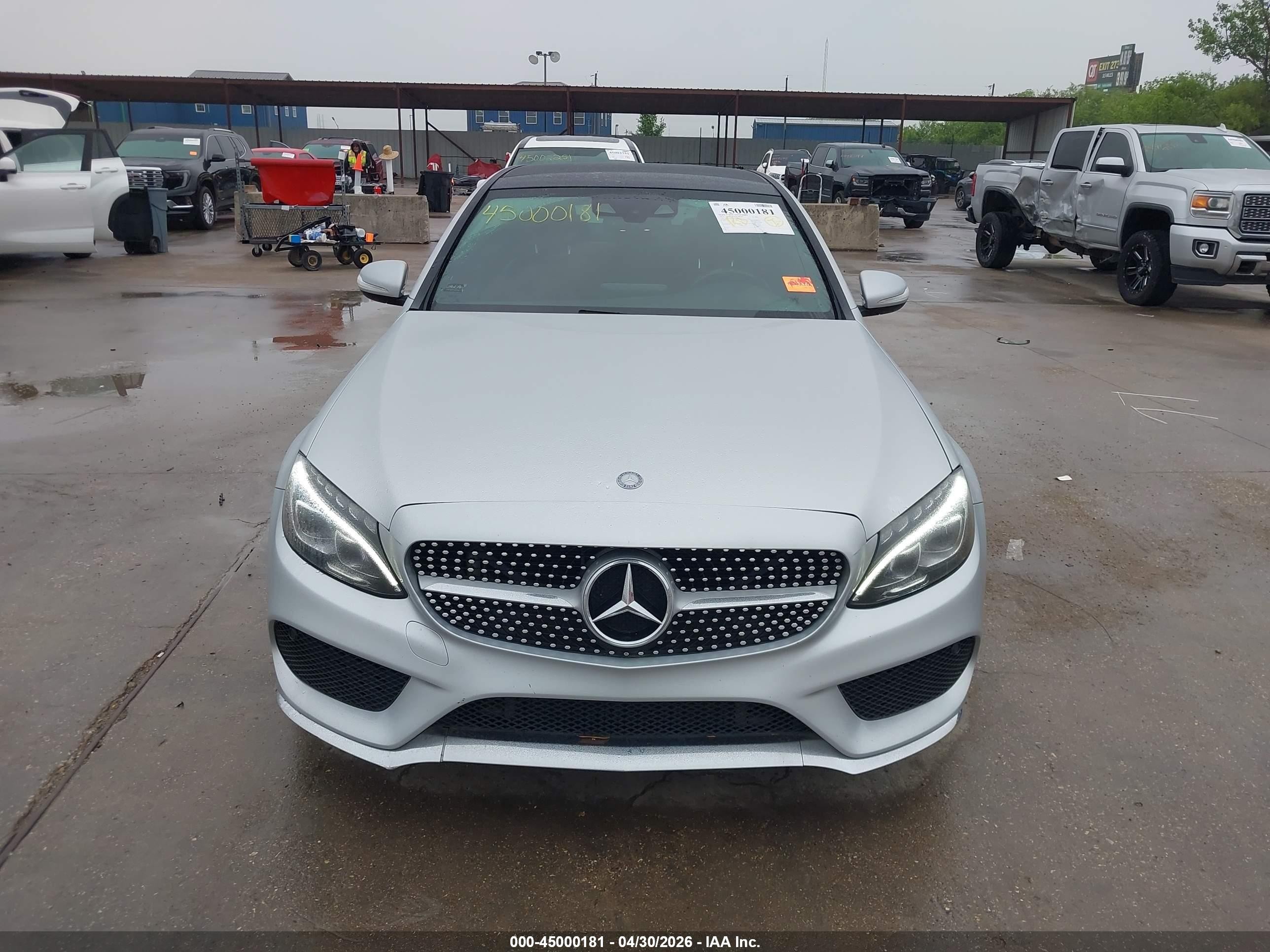2015 Mercedes-benz C 300 Sport 4matic Silver vin: 55SWF4KBXFU030775