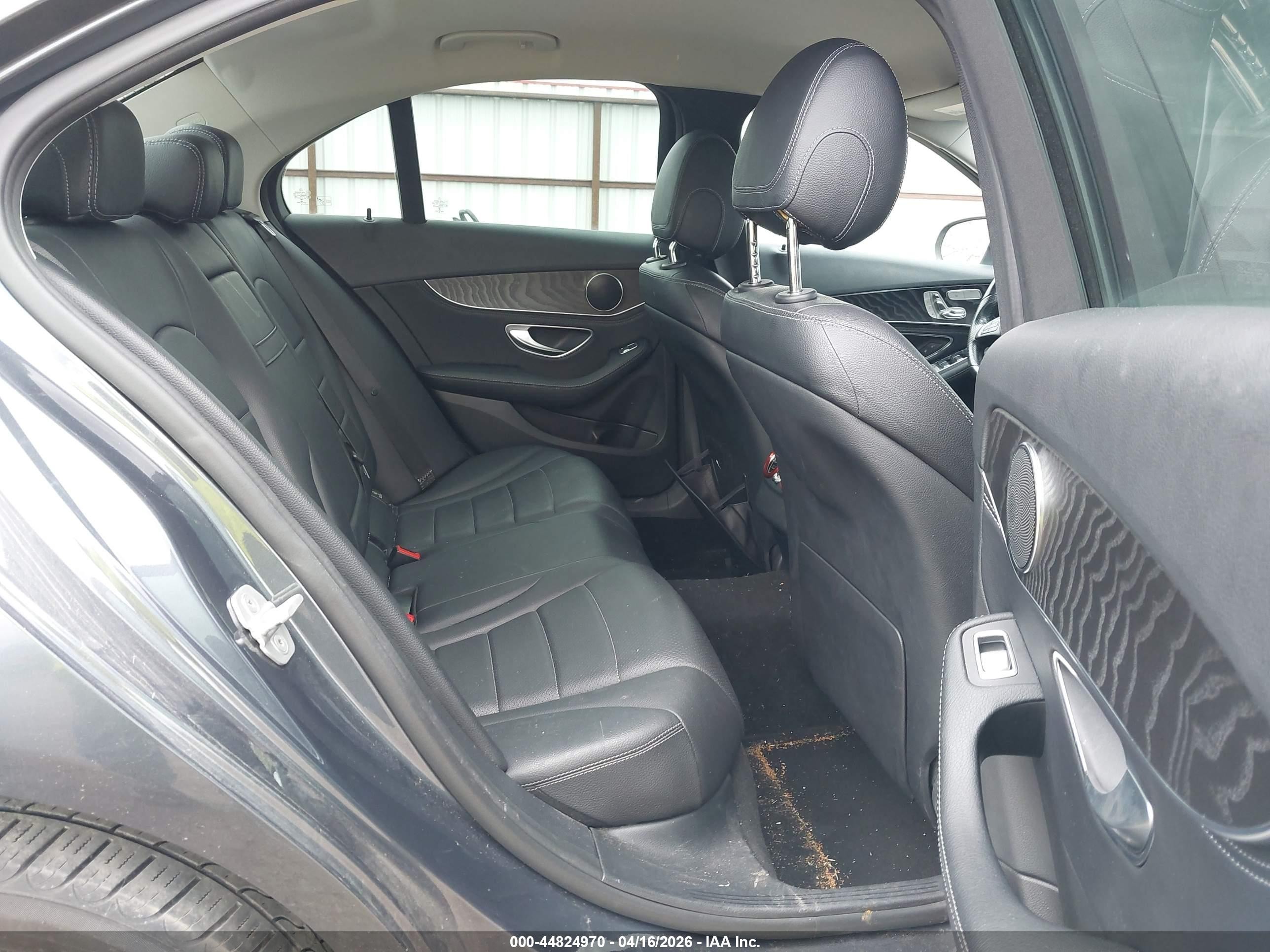 2015 Mercedes-benz C 300 4matic Gray vin: 55SWF4KBXFU049519