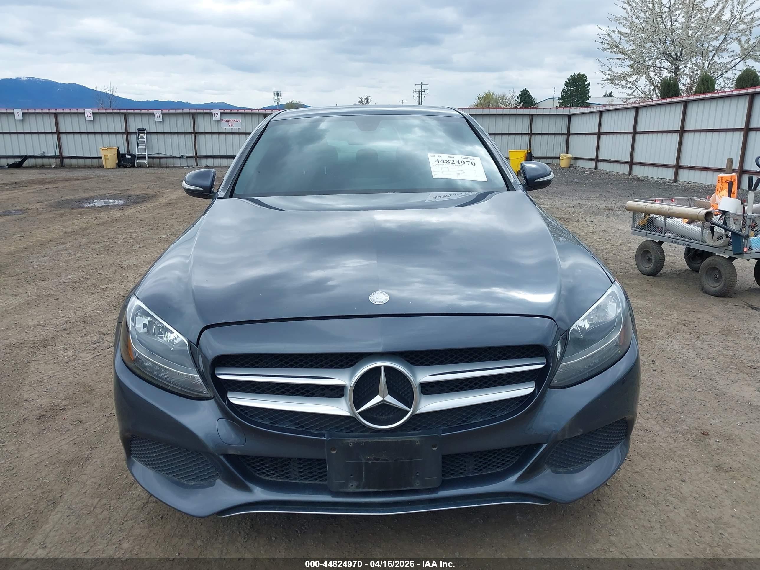 2015 Mercedes-benz C 300 4matic Gray vin: 55SWF4KBXFU049519