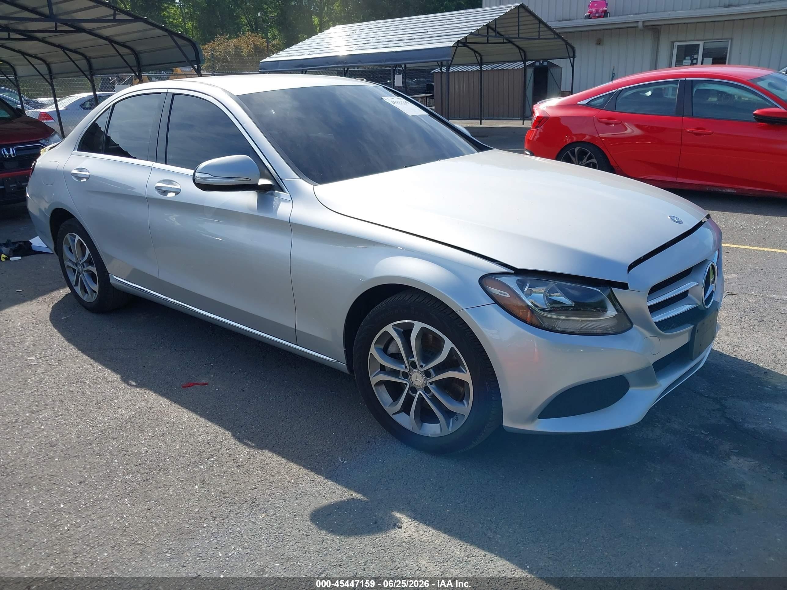 2015 Mercedes-benz C 300 4matic Silver vin: 55SWF4KBXFU051691