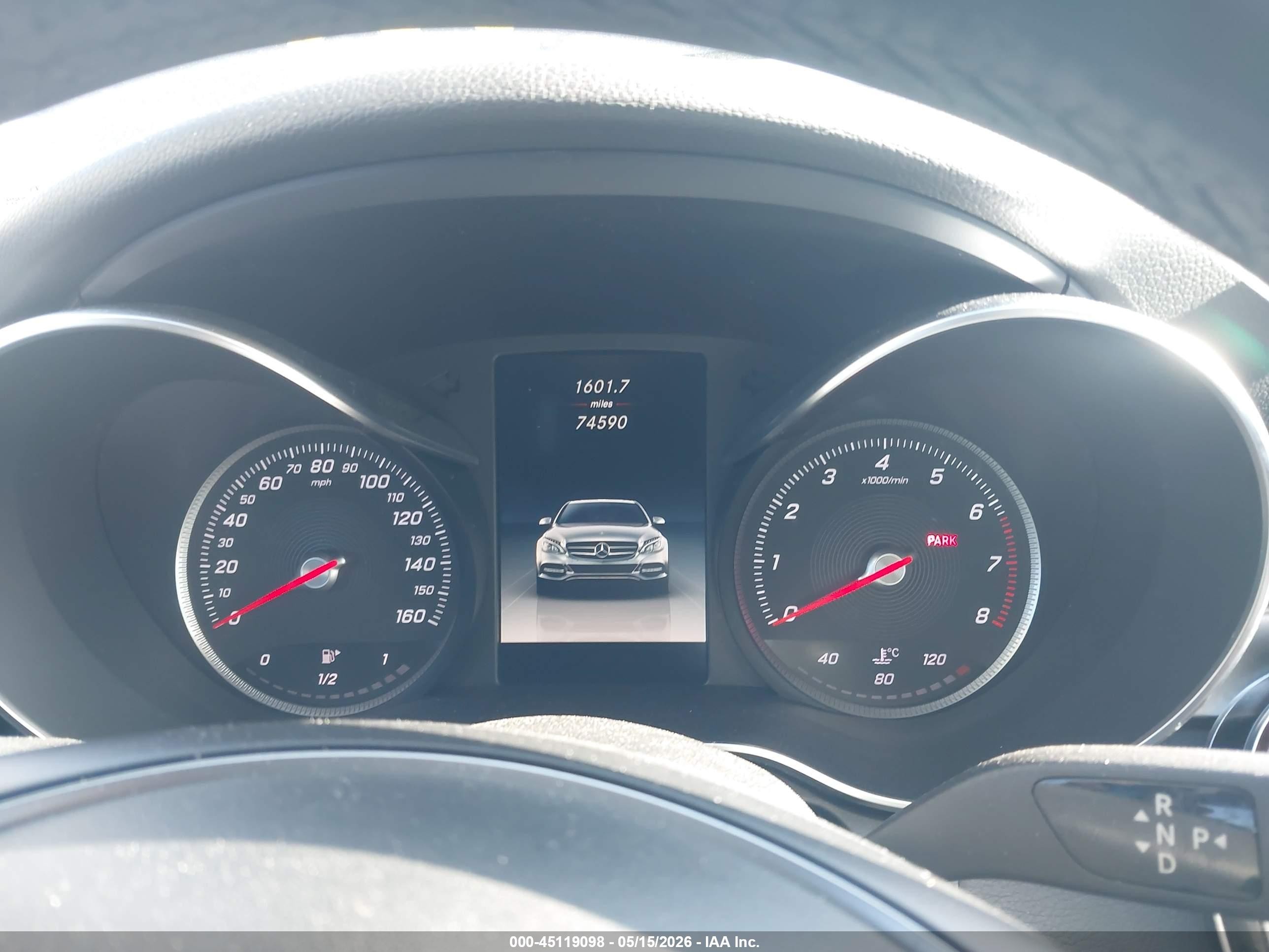 2015 Mercedes-benz C 300 4matic Серый vin: 55SWF4KBXFU058818