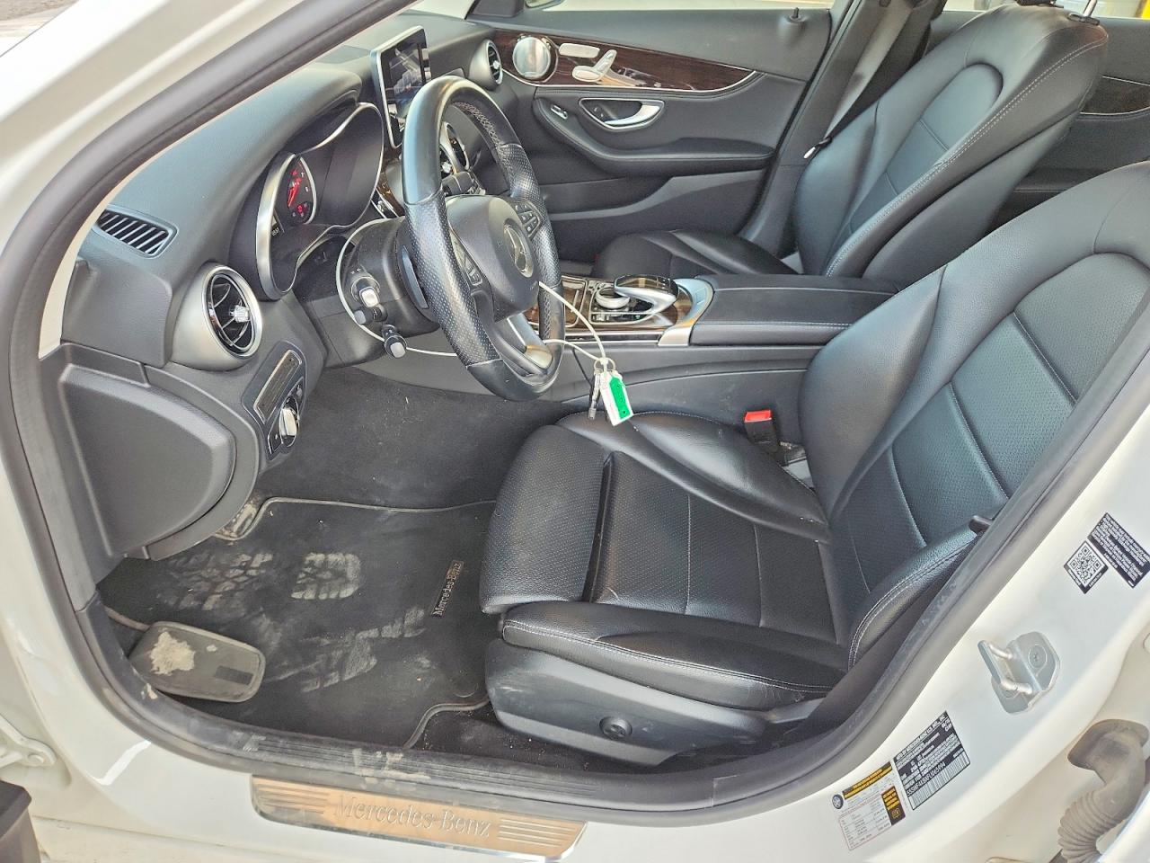2015 Mercedes-benz C 300 4matic White vin: 55SWF4KBXFU065994