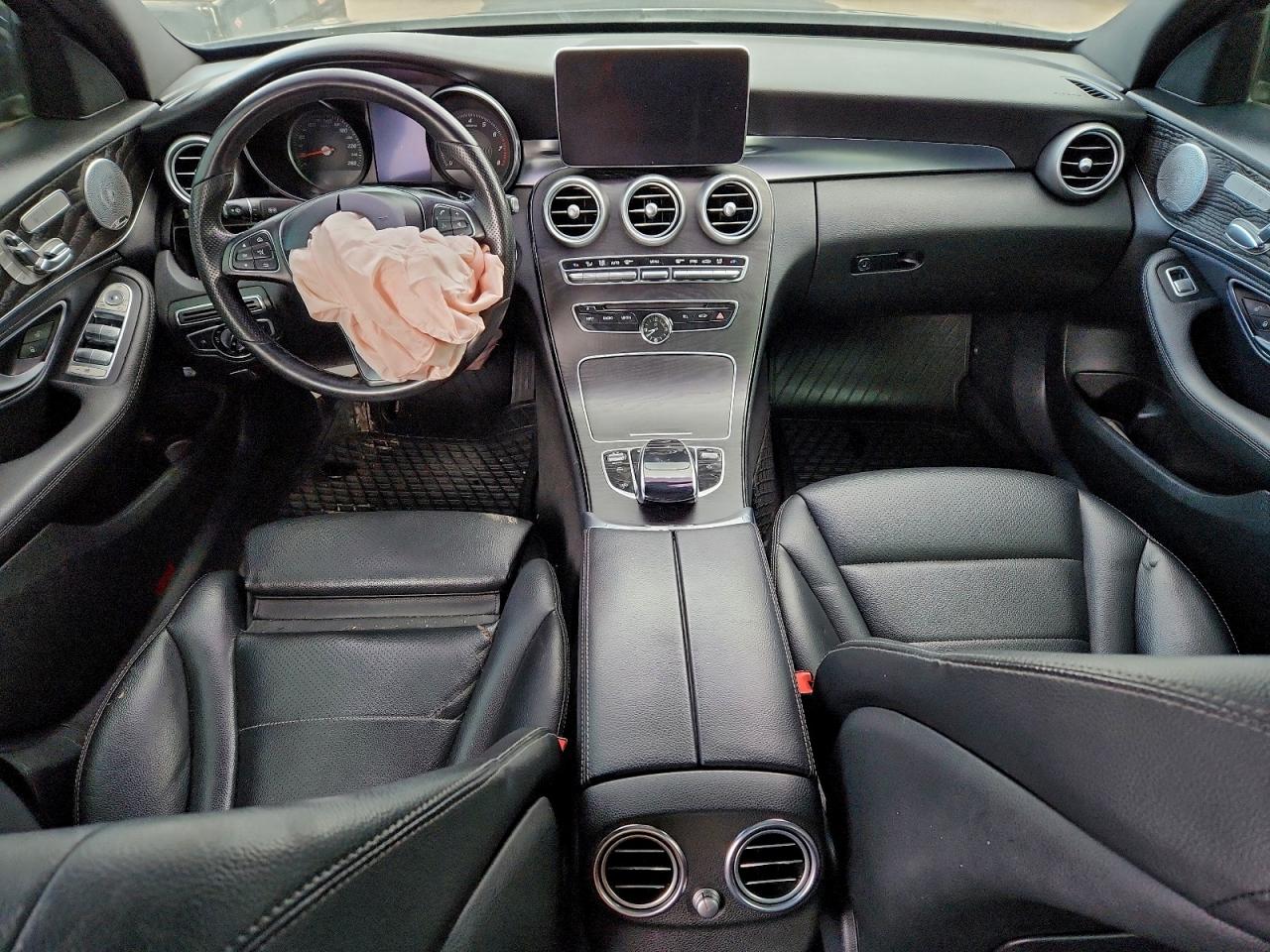 2015 Mercedes-benz C 300 4matic Black vin: 55SWF4KBXFU079538