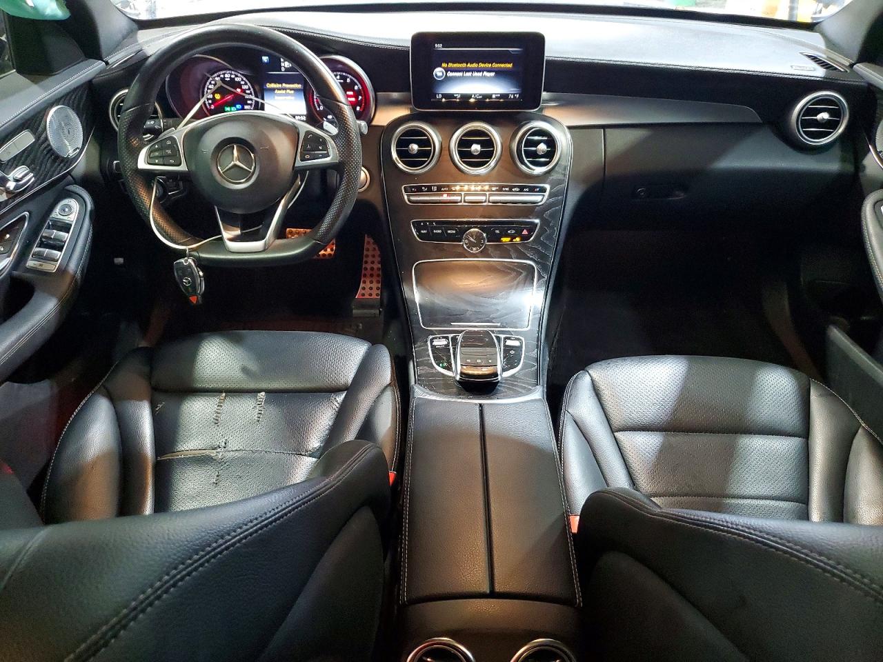 2015 Mercedes-benz C 300 4matic Black vin: 55SWF4KBXFU092418