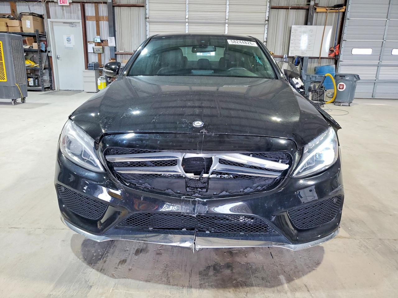 2015 Mercedes-benz C 300 4matic Black vin: 55SWF4KBXFU092418