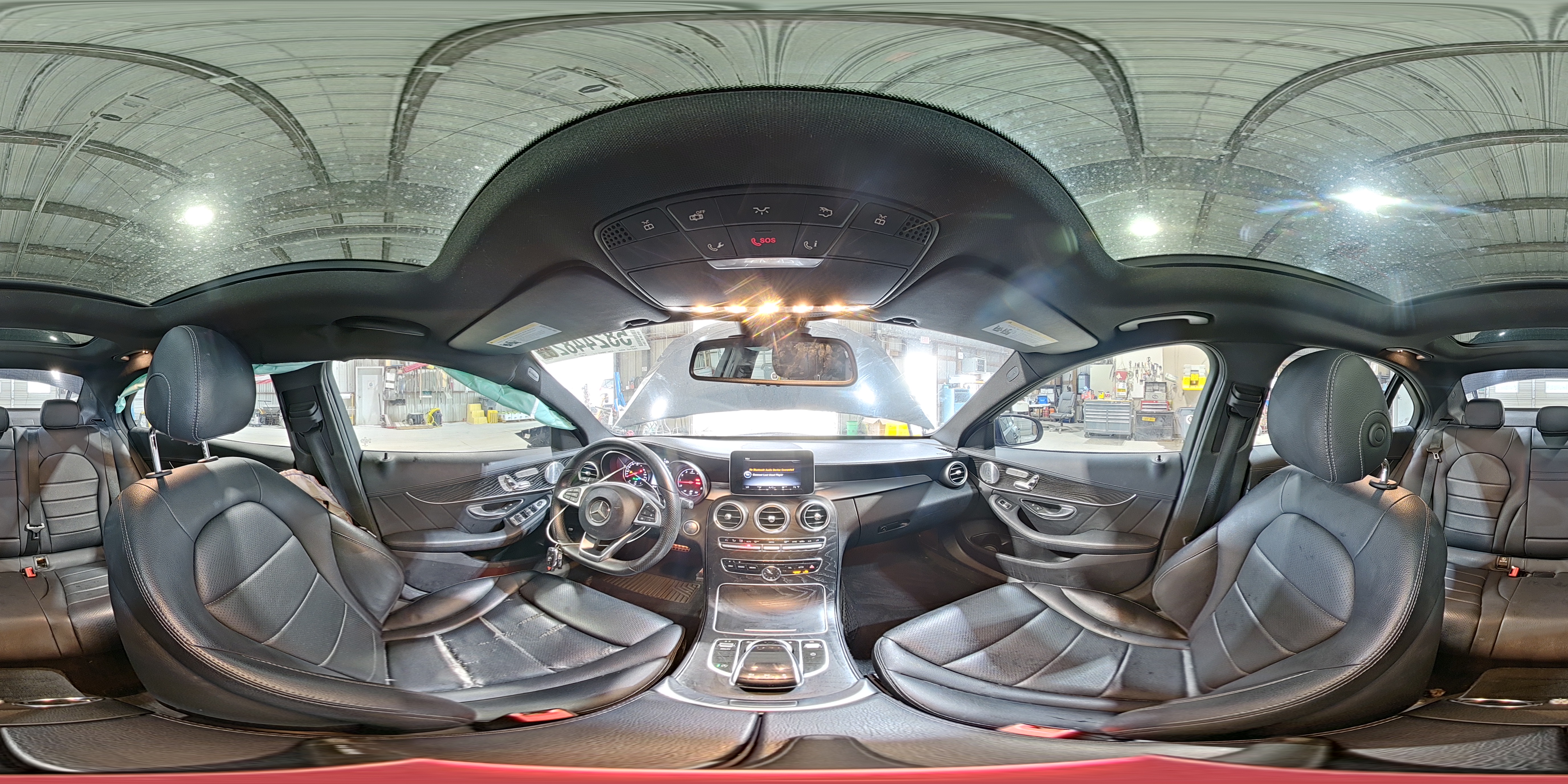 2015 Mercedes-benz C 300 4matic Black vin: 55SWF4KBXFU092418