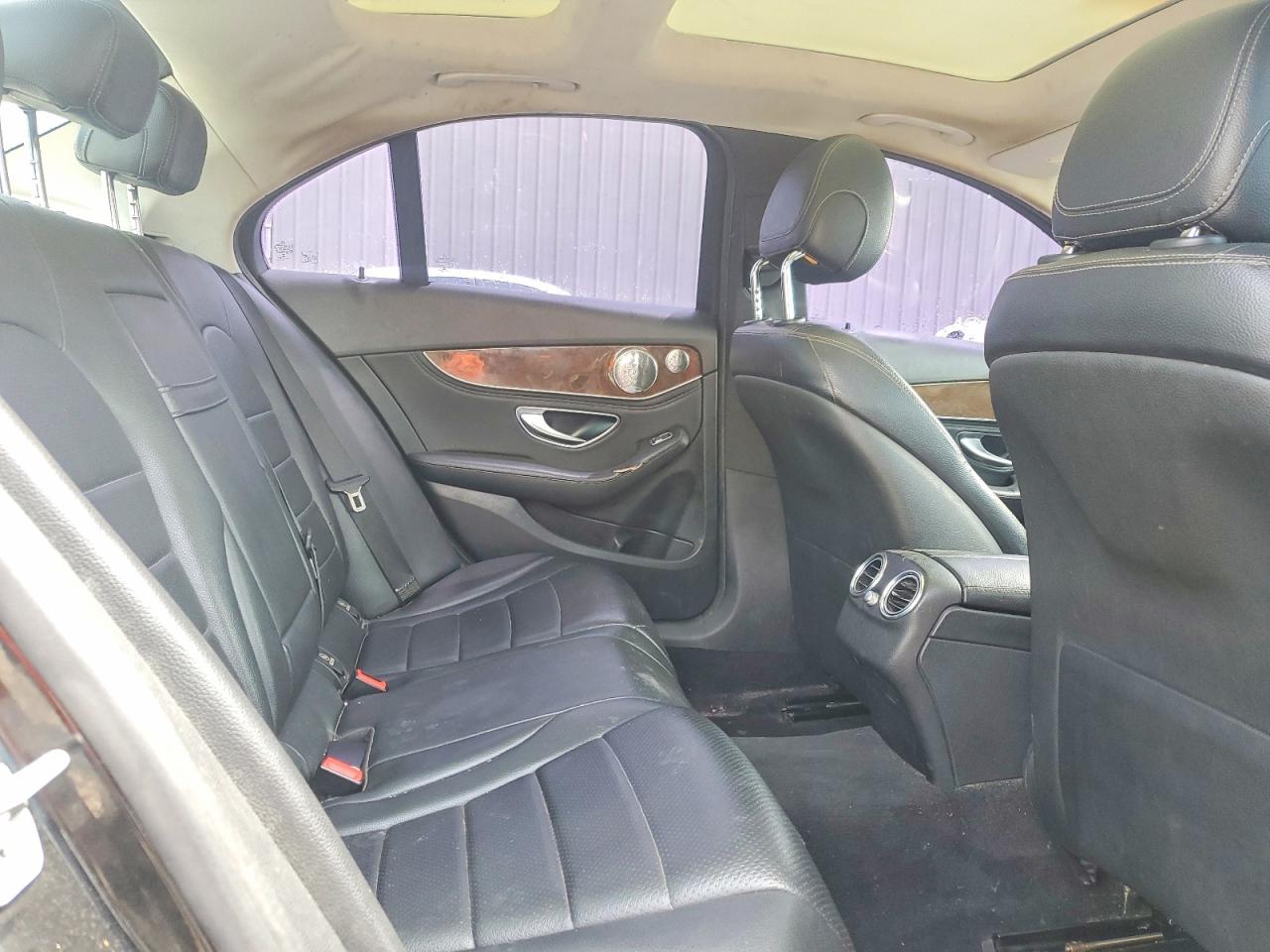 2015 Mercedes-benz C 300 4matic Black vin: 55SWF4KBXFU095884