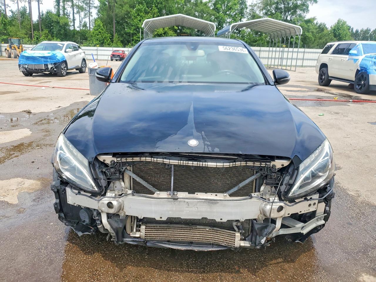 2015 Mercedes-benz C 300 4matic Black vin: 55SWF4KBXFU095884