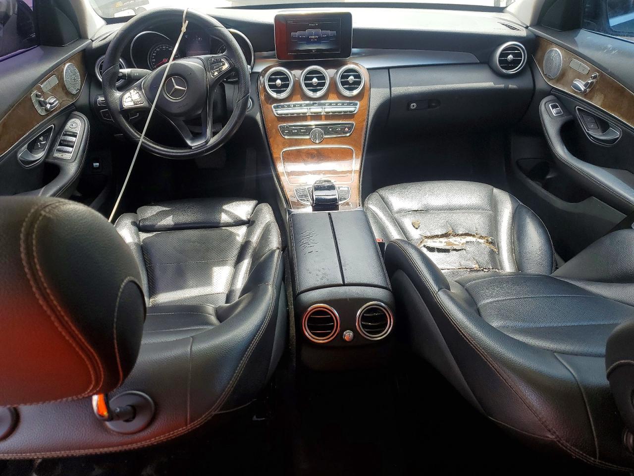 2015 Mercedes-benz C 300 4matic Black vin: 55SWF4KBXFU095884