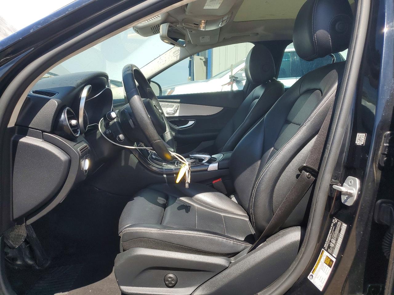 2016 Mercedes-benz C 300 4matic Black vin: 55SWF4KBXGU135995