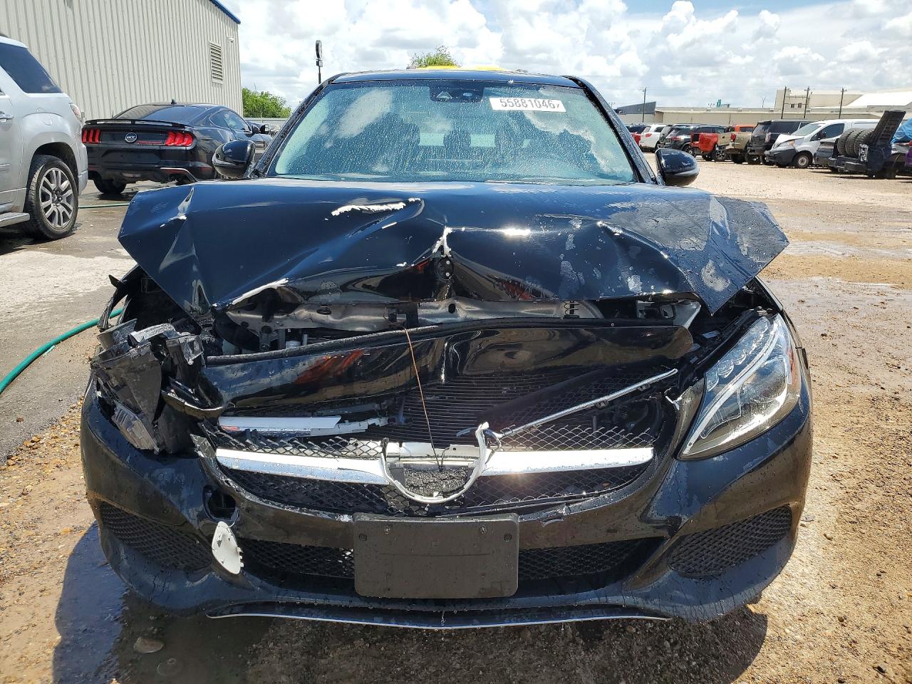 2016 Mercedes-benz C 300 4matic Black vin: 55SWF4KBXGU135995