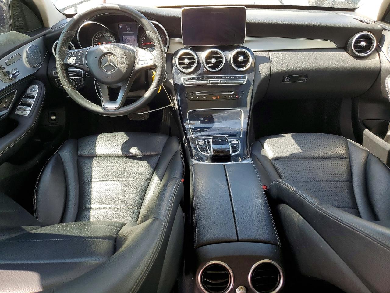 2016 Mercedes-benz C 300 4matic Black vin: 55SWF4KBXGU135995