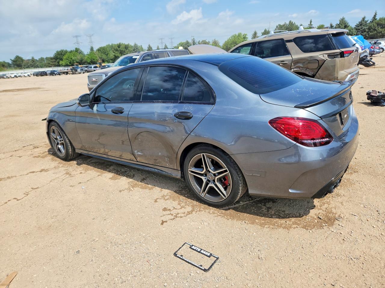 2020 Mercedes-benz C 43 Amg Серый vin: 55SWF6EB2LU334055