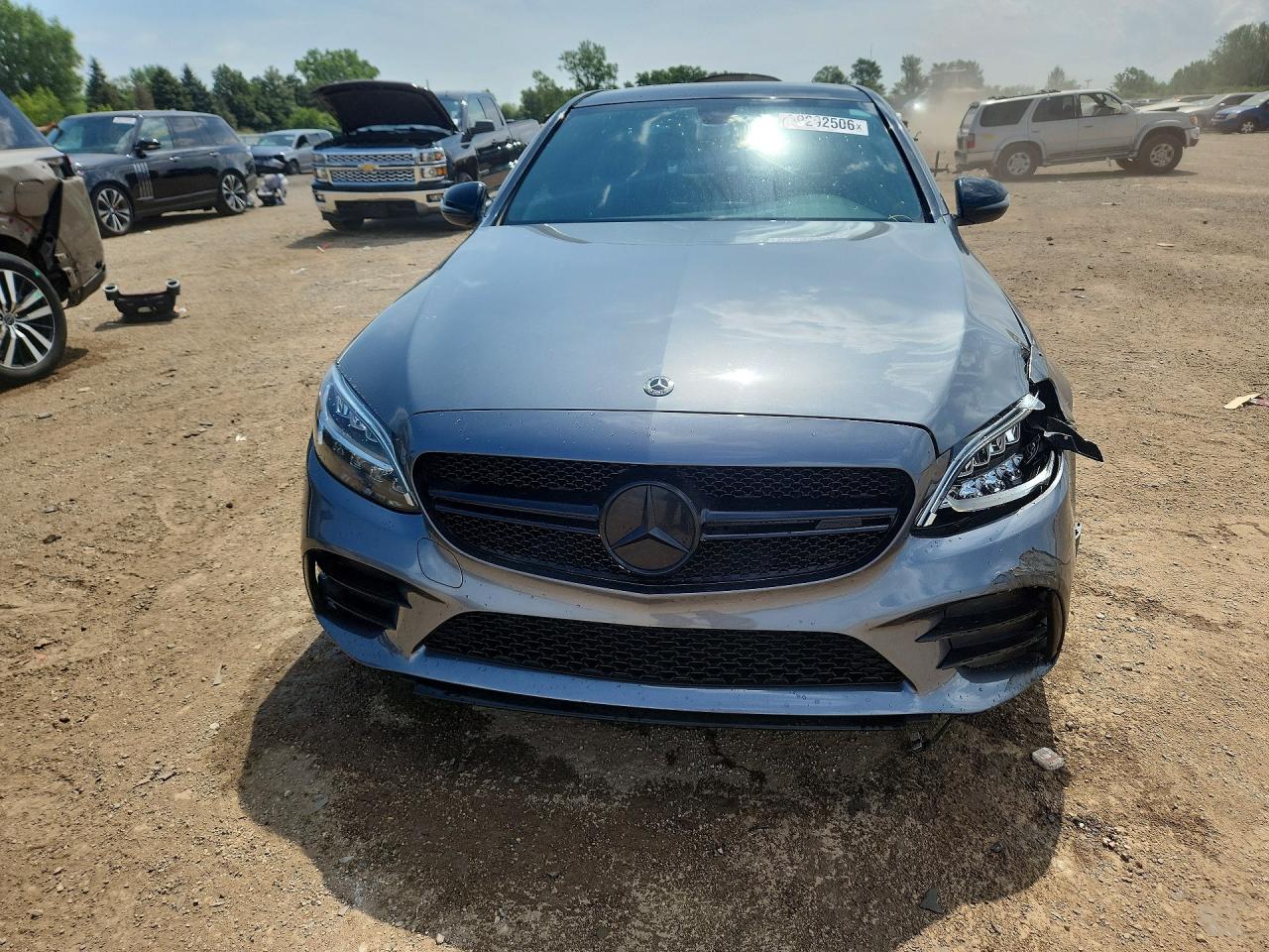 2020 Mercedes-benz C 43 Amg Серый vin: 55SWF6EB2LU334055