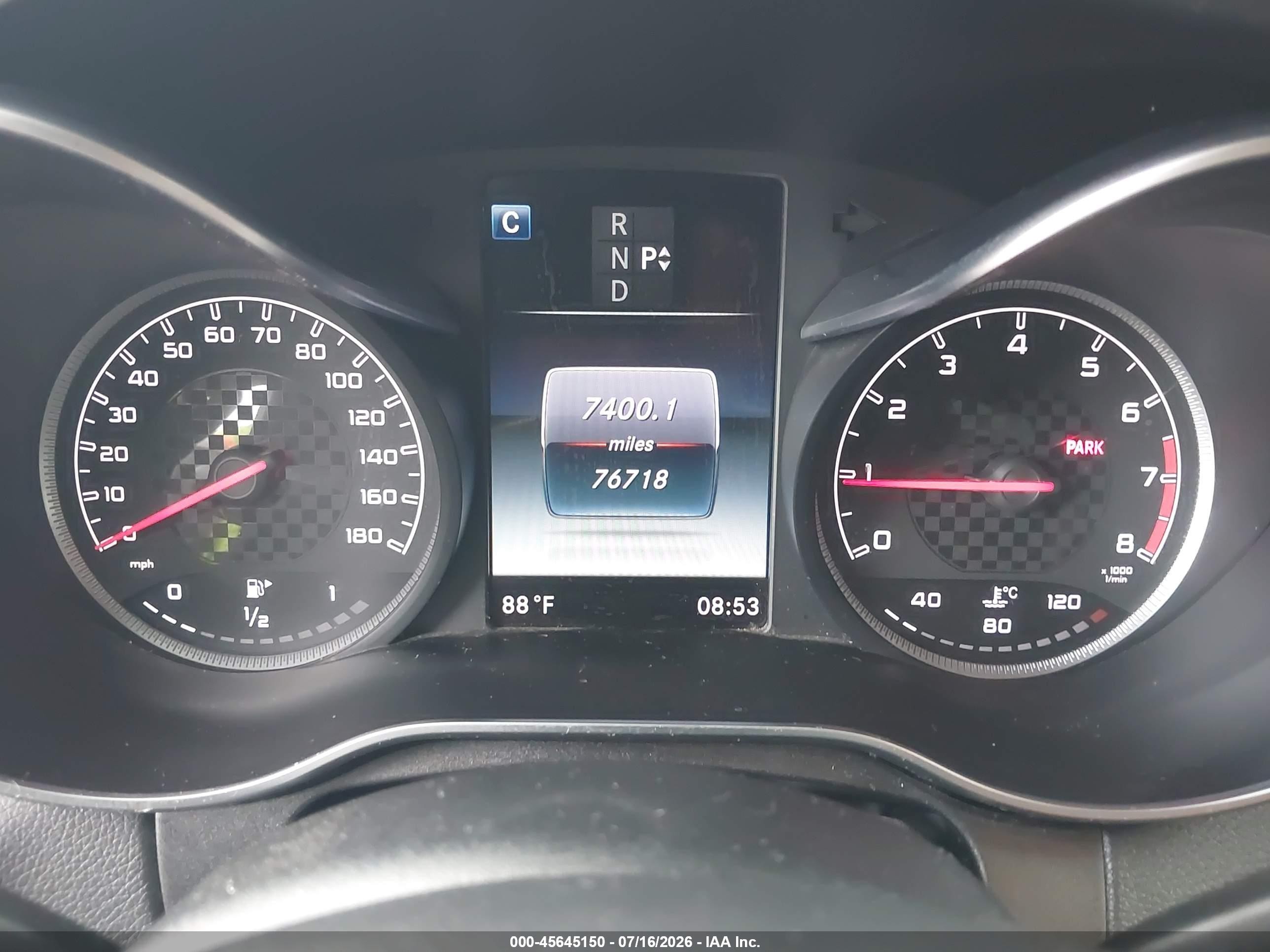 2016 Mercedes-benz C 450 Amg 4matic Красный vin: 55SWF6EB3GU130208