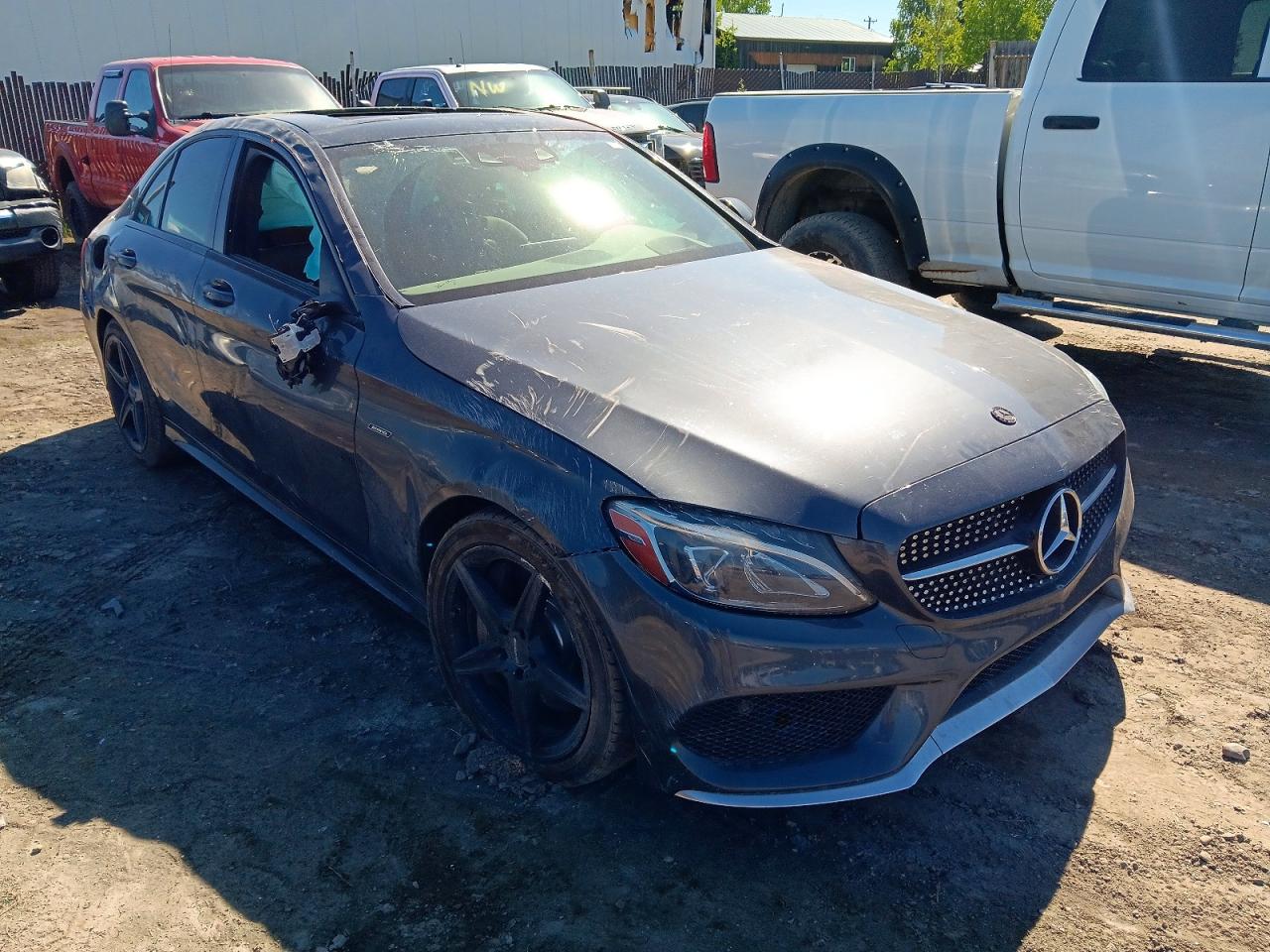 2016 Mercedes-benz C 450 4matic Amg Black vin: 55SWF6EB3GU153519