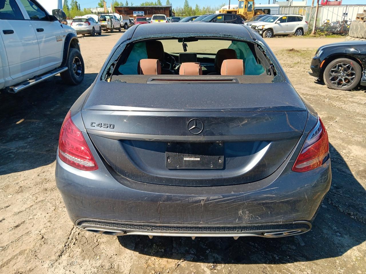 2016 Mercedes-benz C 450 4matic Amg Black vin: 55SWF6EB3GU153519