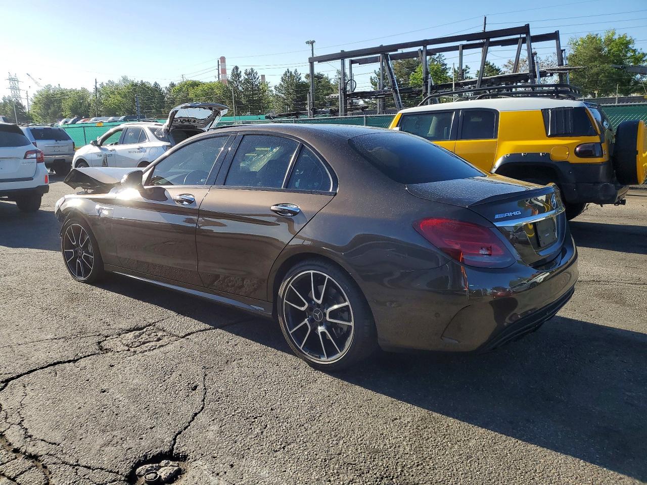 2017 Mercedes-benz C 43 4matic Amg Brown vin: 55SWF6EB4HU181606