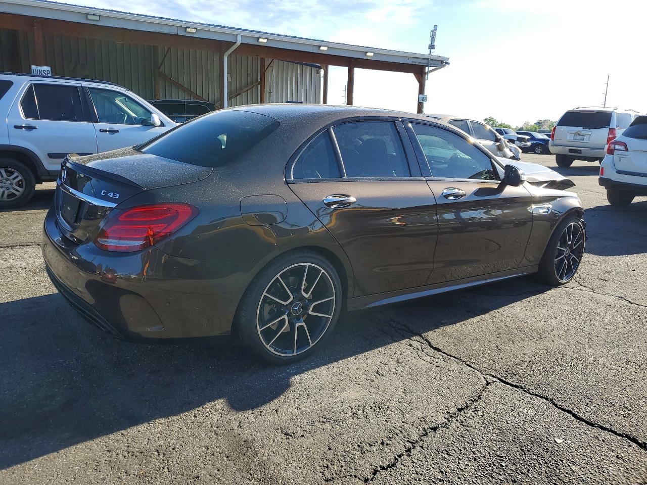 2017 Mercedes-benz C 43 4matic Amg Brown vin: 55SWF6EB4HU181606