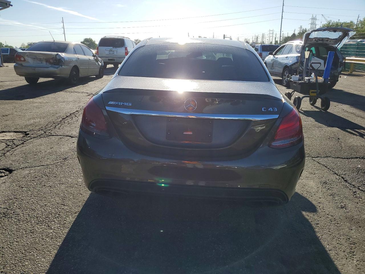 2017 Mercedes-benz C 43 4matic Amg Brown vin: 55SWF6EB4HU181606