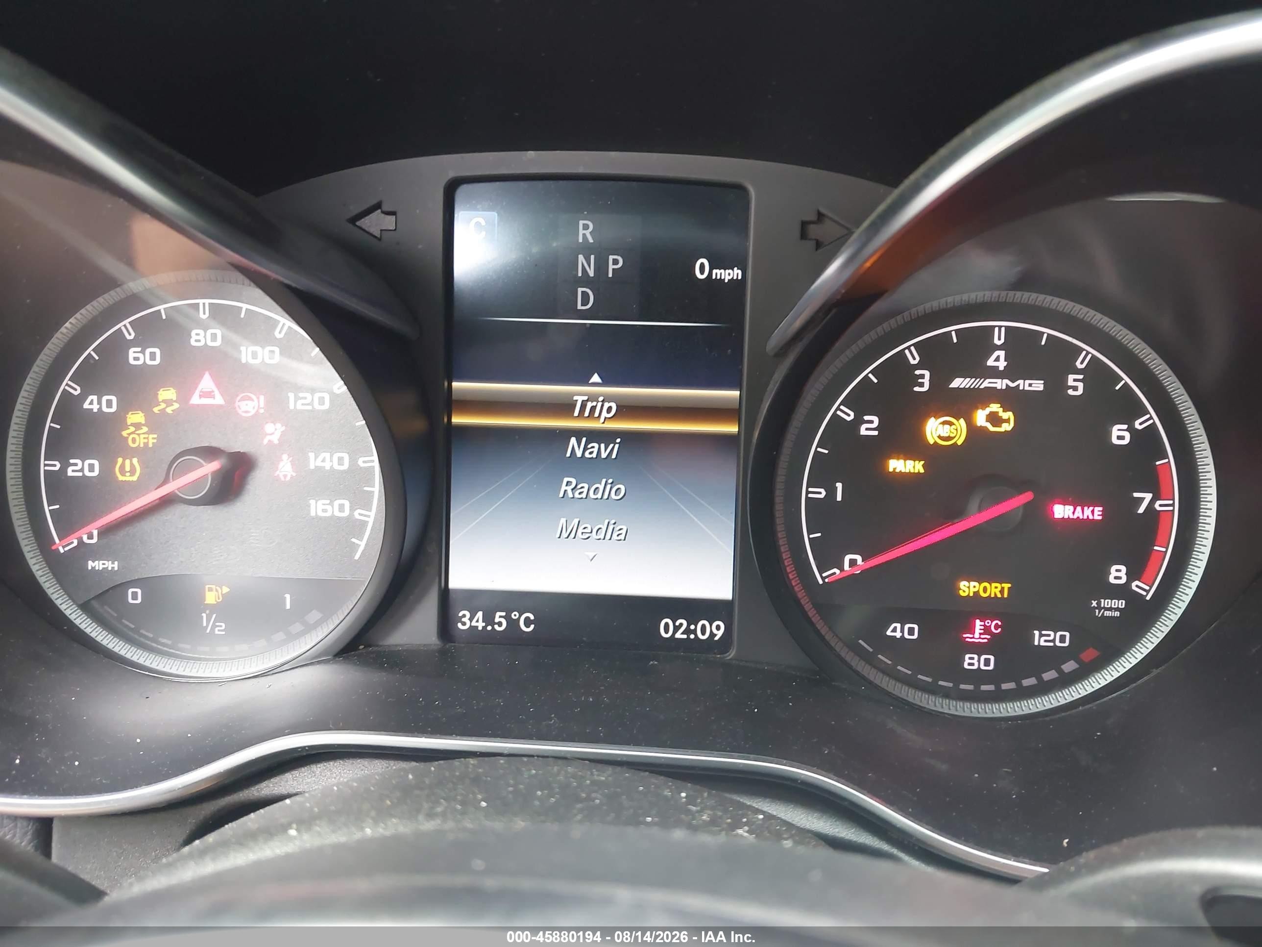 2017 Mercedes-benz Amg C 43 4matic Black vin: 55SWF6EB7HU213173