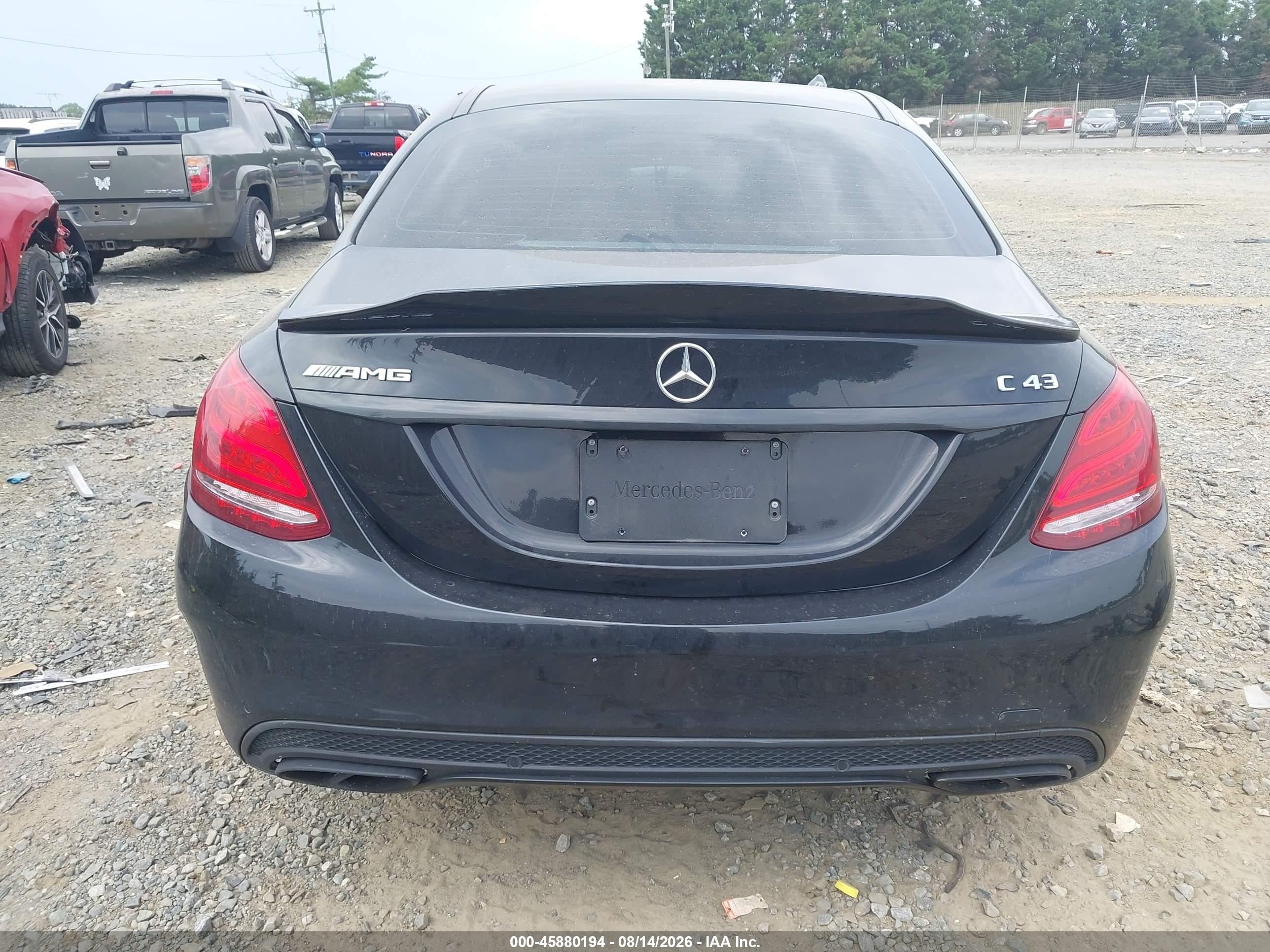 2017 Mercedes-benz Amg C 43 4matic Black vin: 55SWF6EB7HU213173