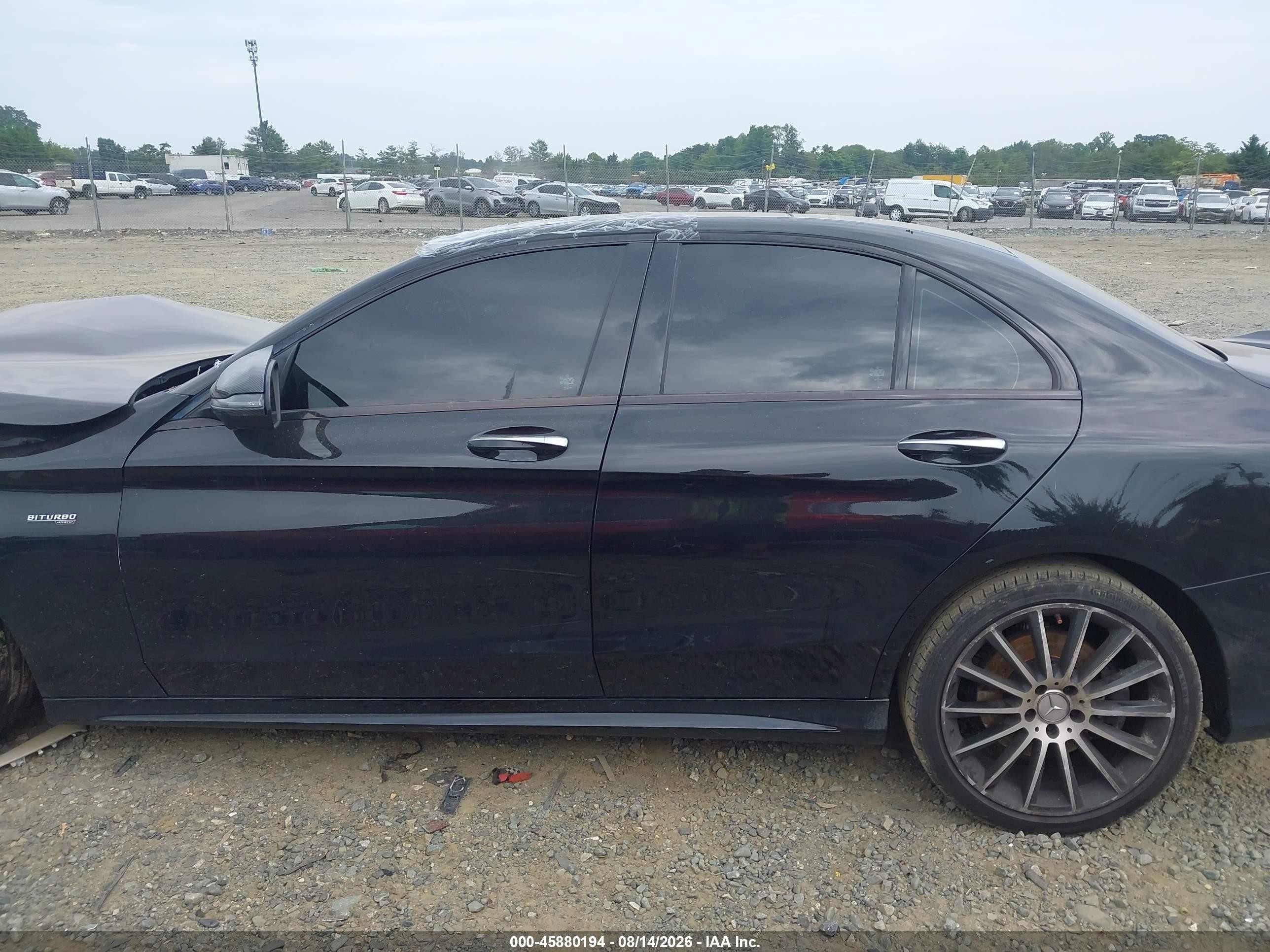 2017 Mercedes-benz Amg C 43 4matic Black vin: 55SWF6EB7HU213173