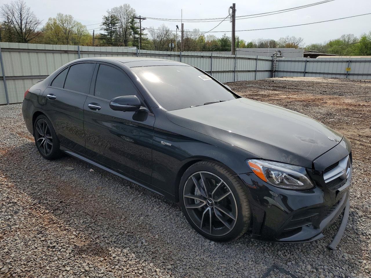 2019 Mercedes-benz C 43 Amg Black vin: 55SWF6EB7KU318139