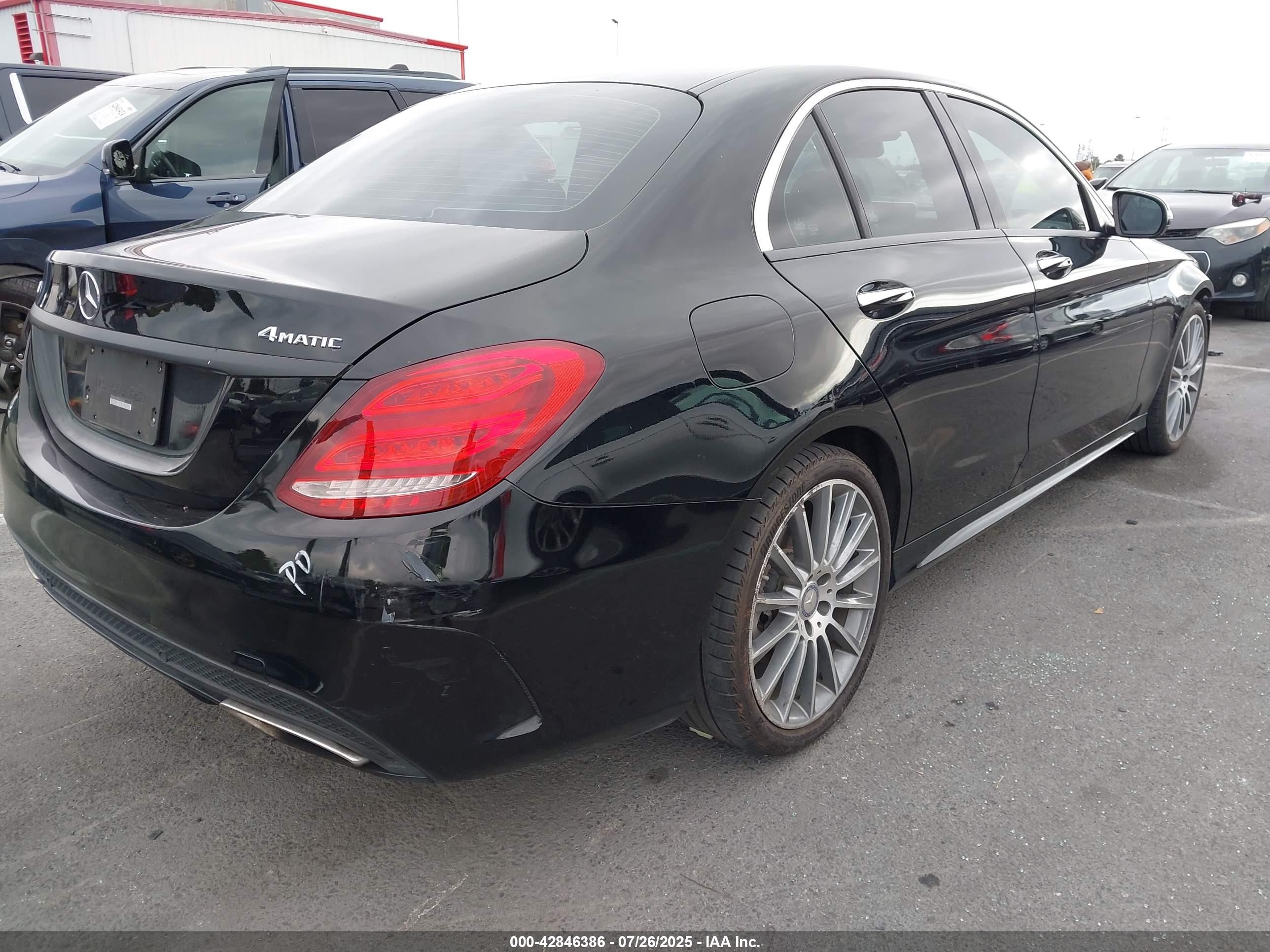 2015 Mercedes-benz C 400 4matic Gray vin: 55SWF6GB0FU012628