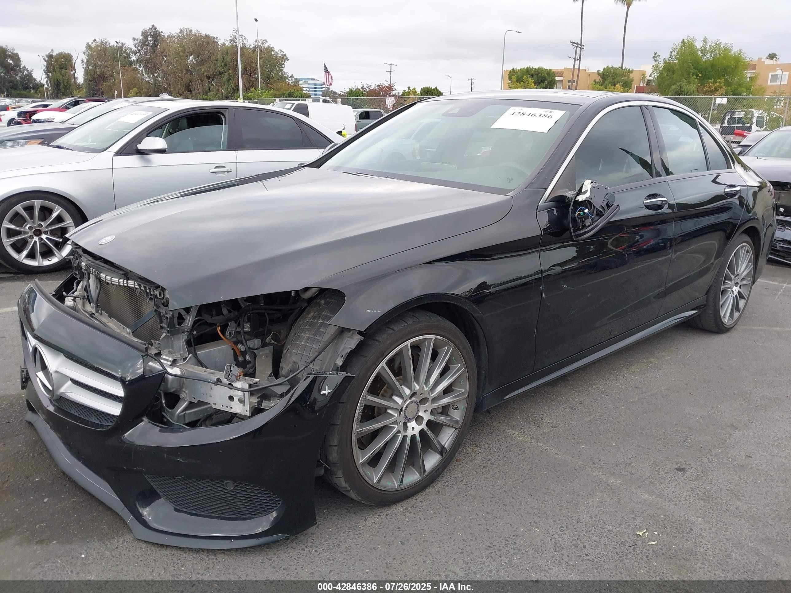 2015 Mercedes-benz C 400 4matic Gray vin: 55SWF6GB0FU012628