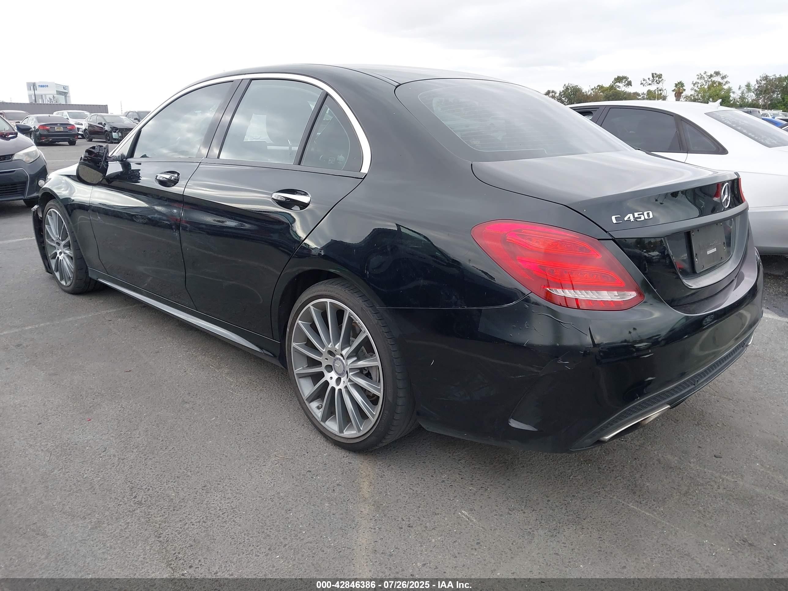 2015 Mercedes-benz C 400 4matic Gray vin: 55SWF6GB0FU012628