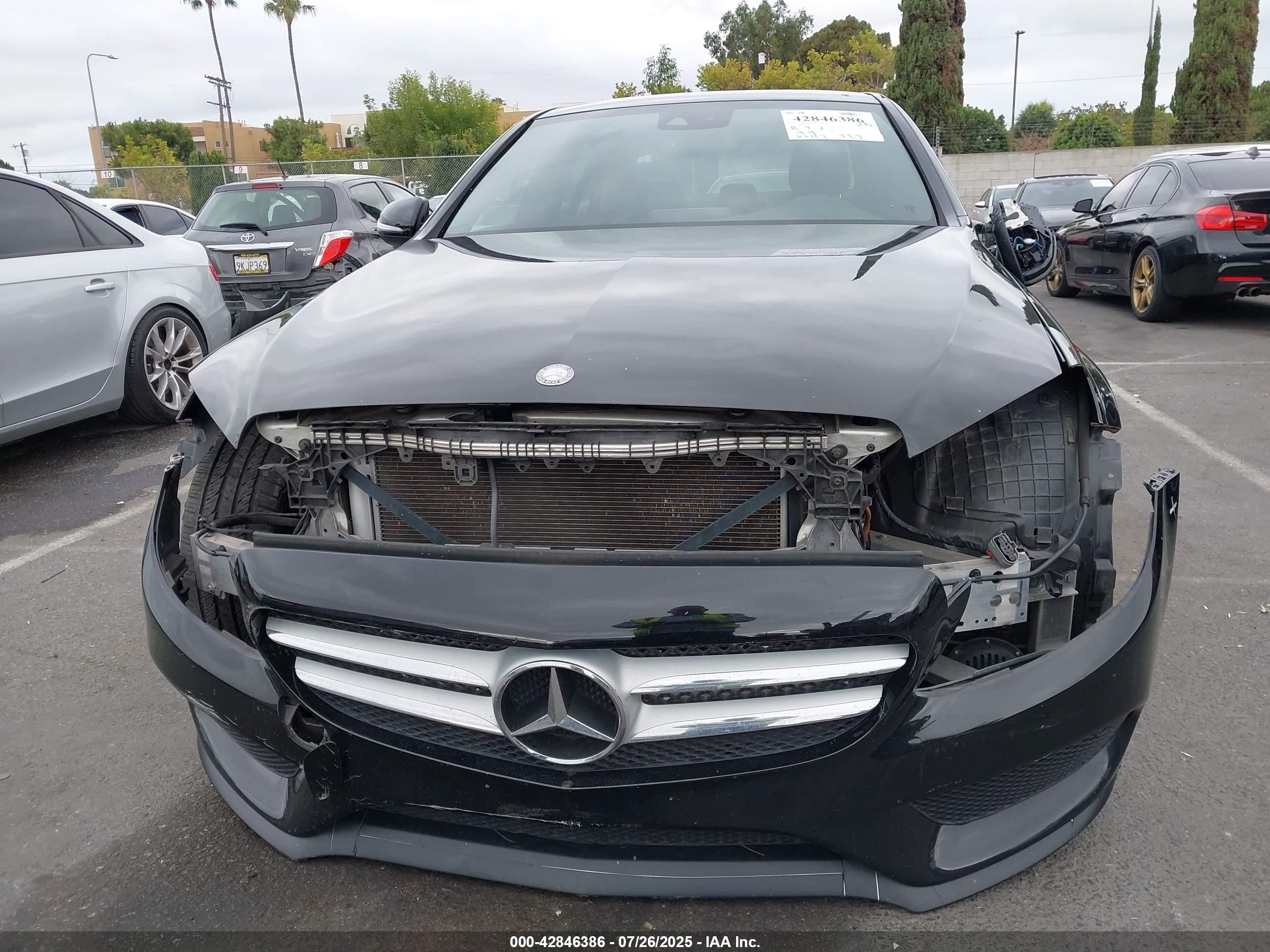 2015 Mercedes-benz C 400 4matic Gray vin: 55SWF6GB0FU012628