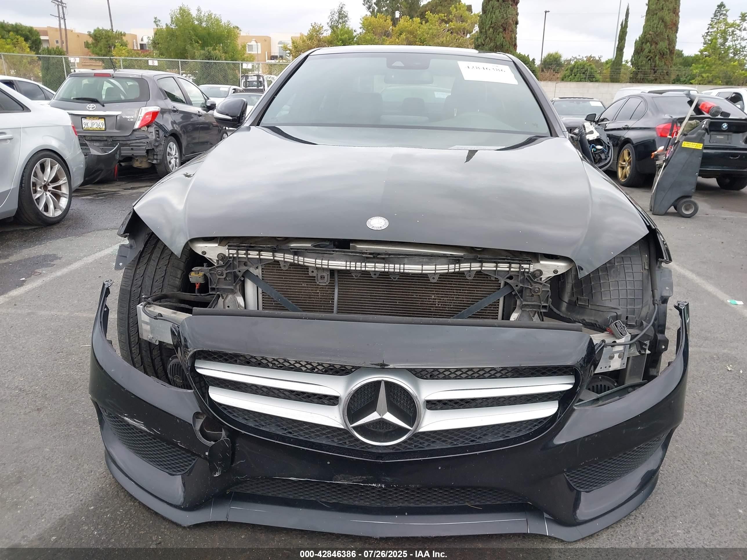 2015 Mercedes-benz C 400 4matic Gray vin: 55SWF6GB0FU012628