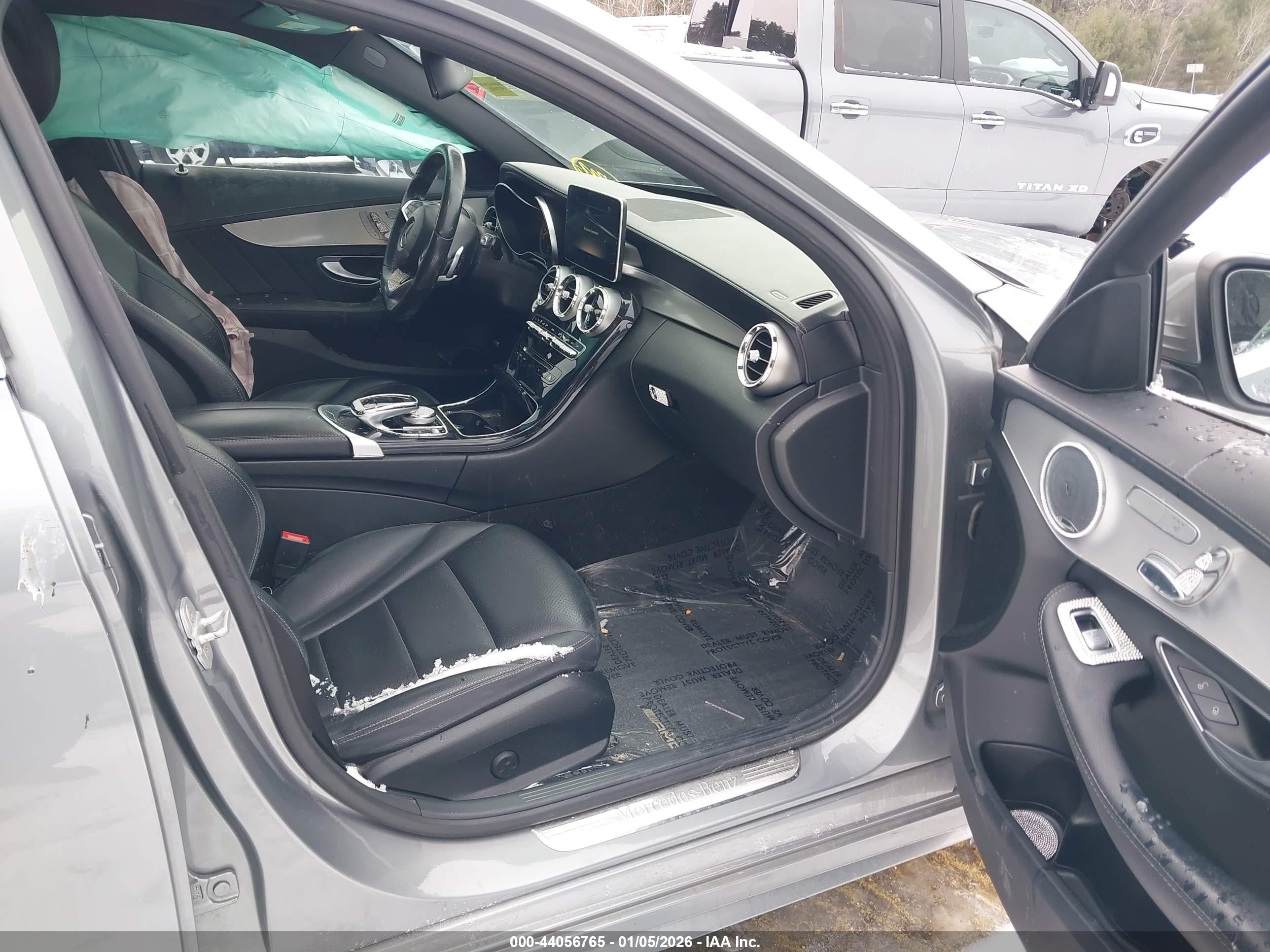 2015 Mercedes-benz C 400 4matic Gray vin: 55SWF6GB0FU028344