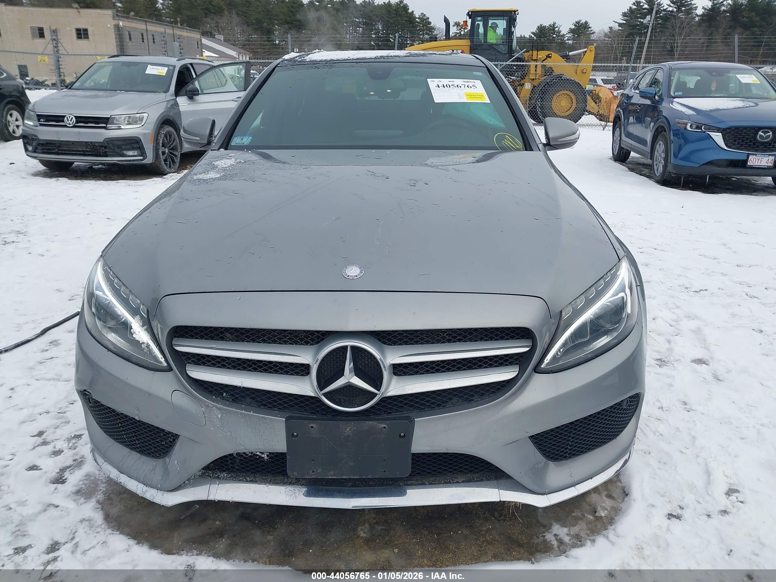 2015 Mercedes-benz C 400 4matic Gray vin: 55SWF6GB0FU028344