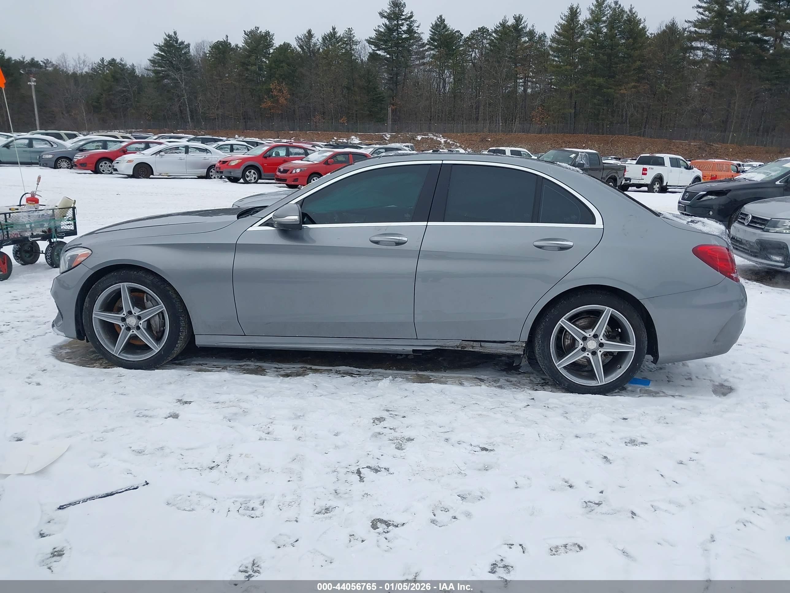 2015 Mercedes-benz C 400 4matic Gray vin: 55SWF6GB0FU028344