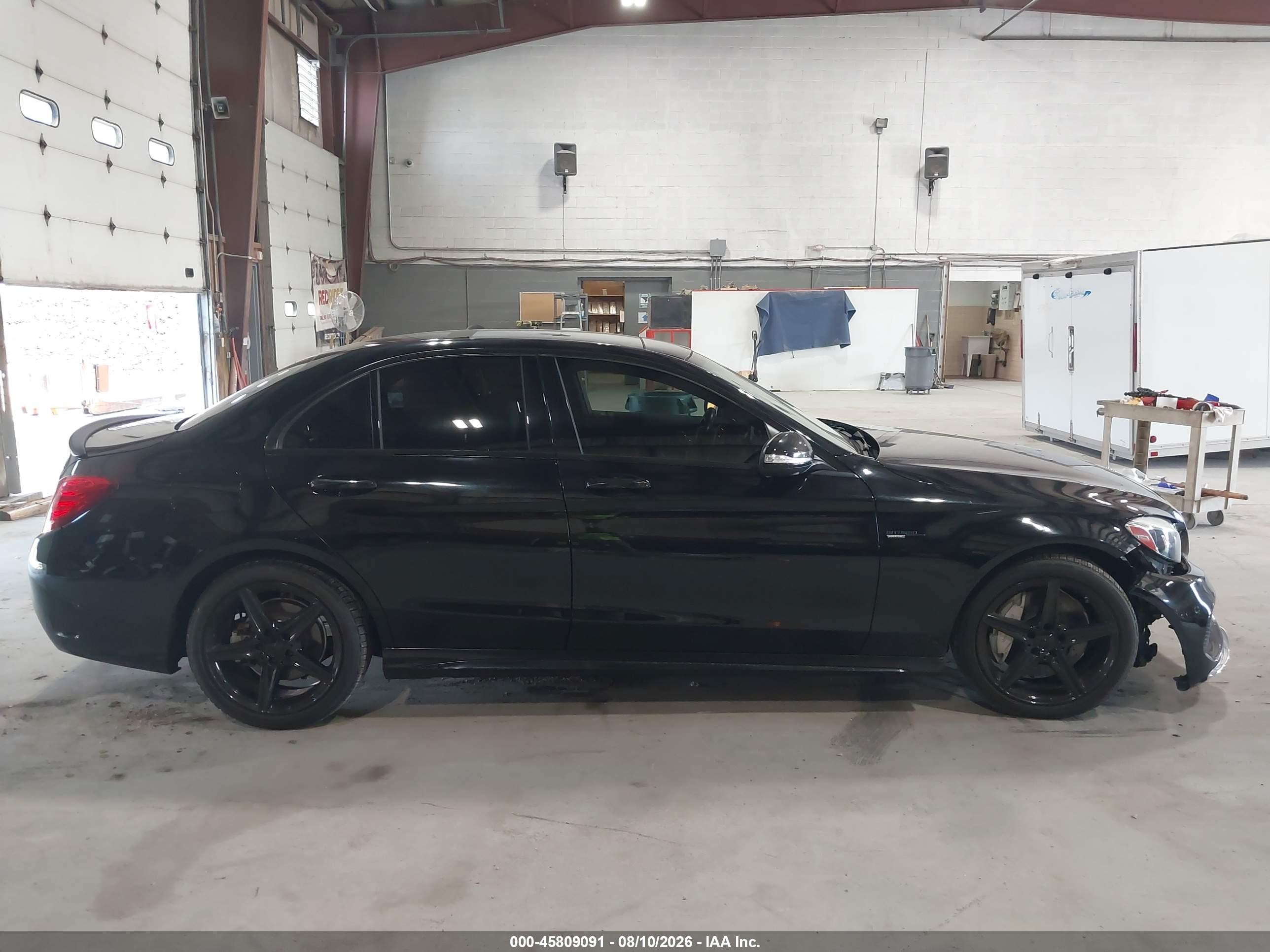 2015 Mercedes-benz C 400 4matic Black vin: 55SWF6GB1FU005218