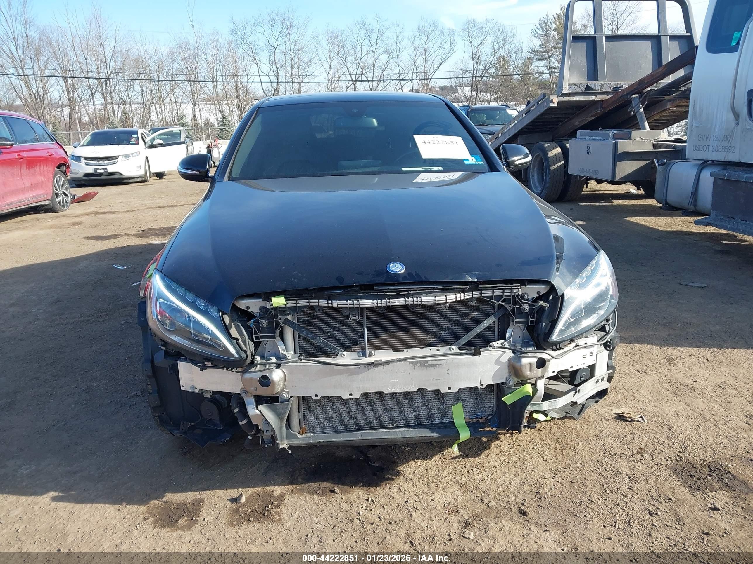 2015 Mercedes-benz C 400 4matic Черный vin: 55SWF6GB1FU026599