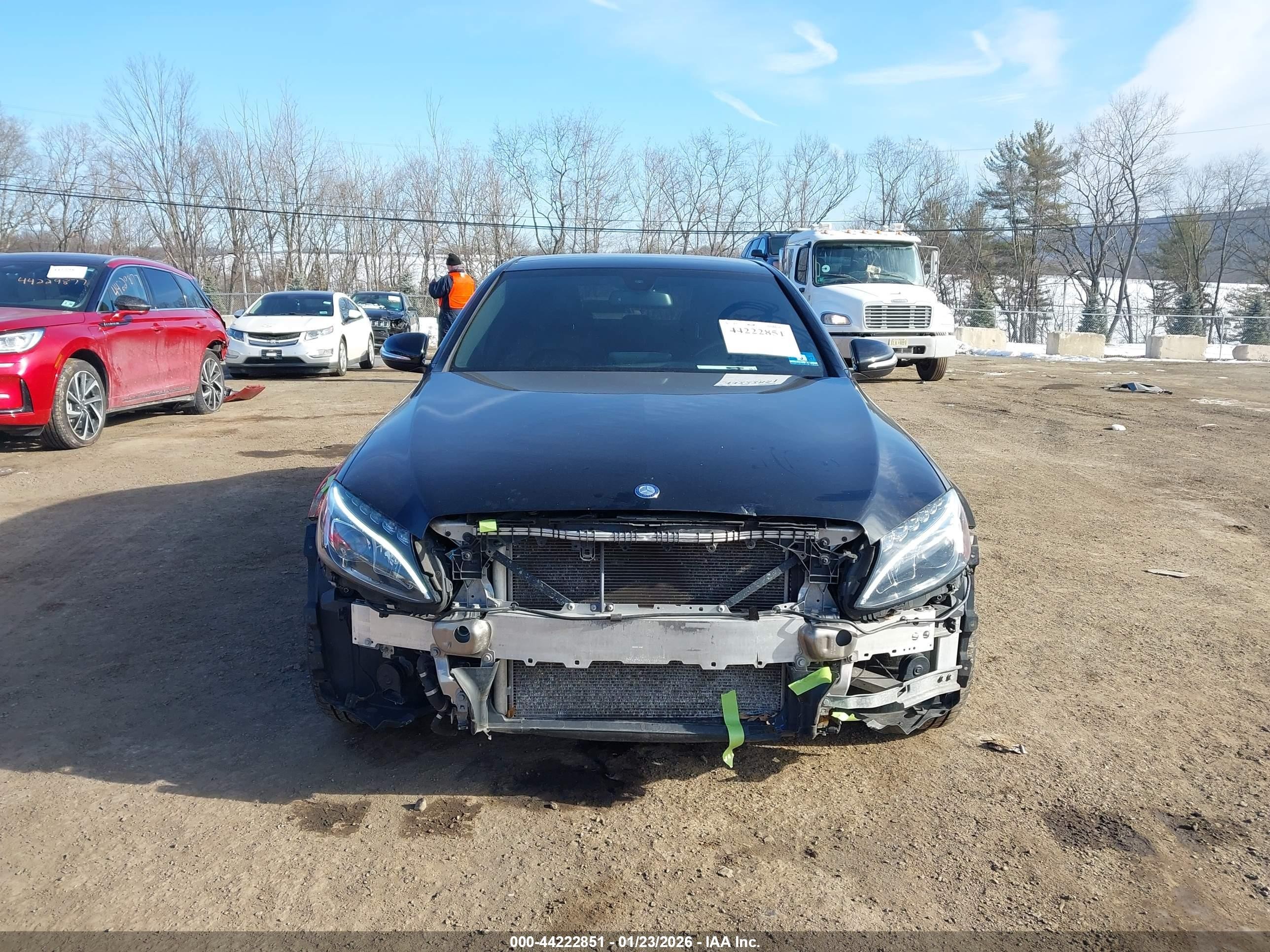 2015 Mercedes-benz C 400 4matic Черный vin: 55SWF6GB1FU026599