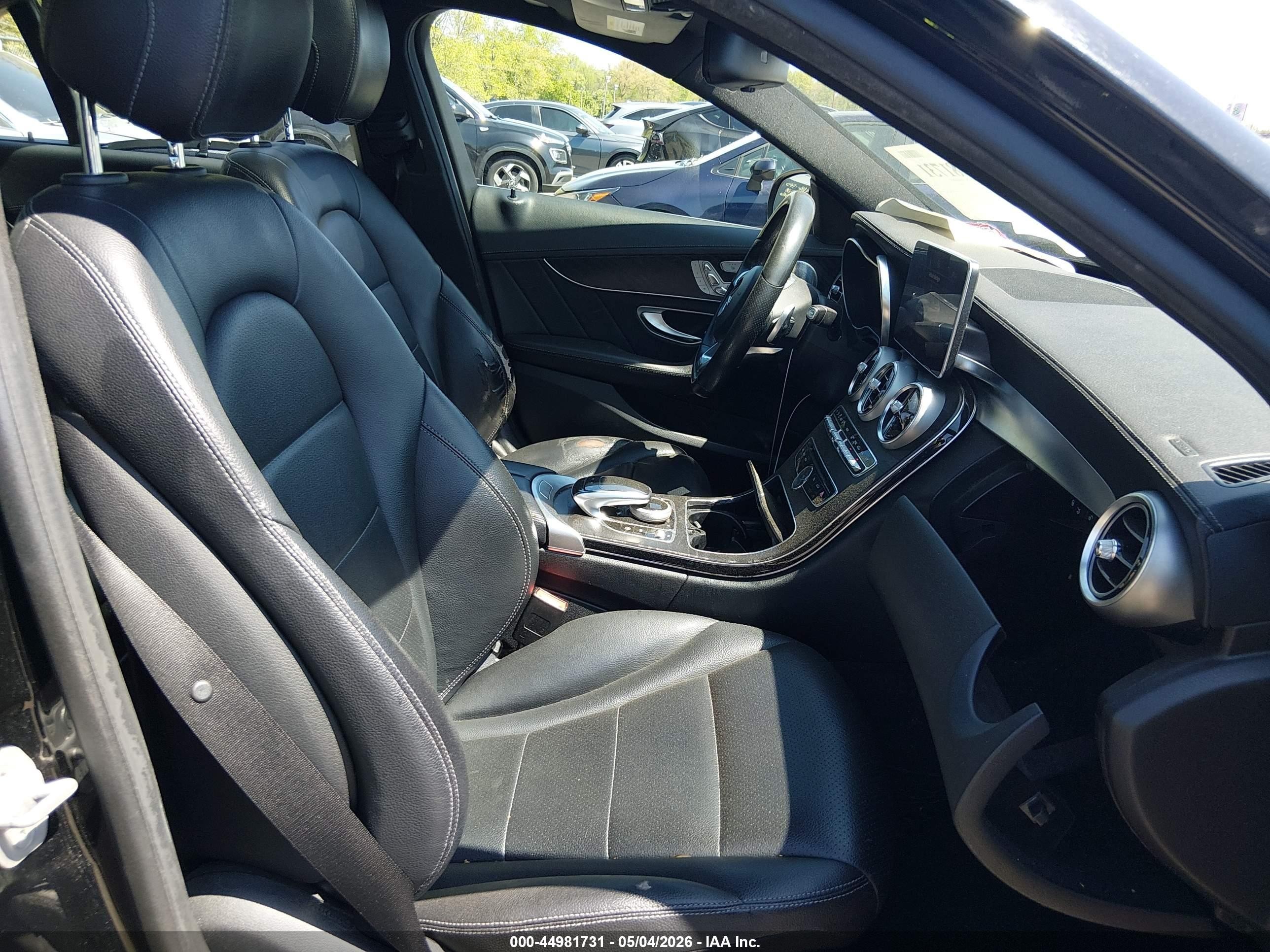 2015 Mercedes-benz C 400 4matic Black vin: 55SWF6GB1FU030913