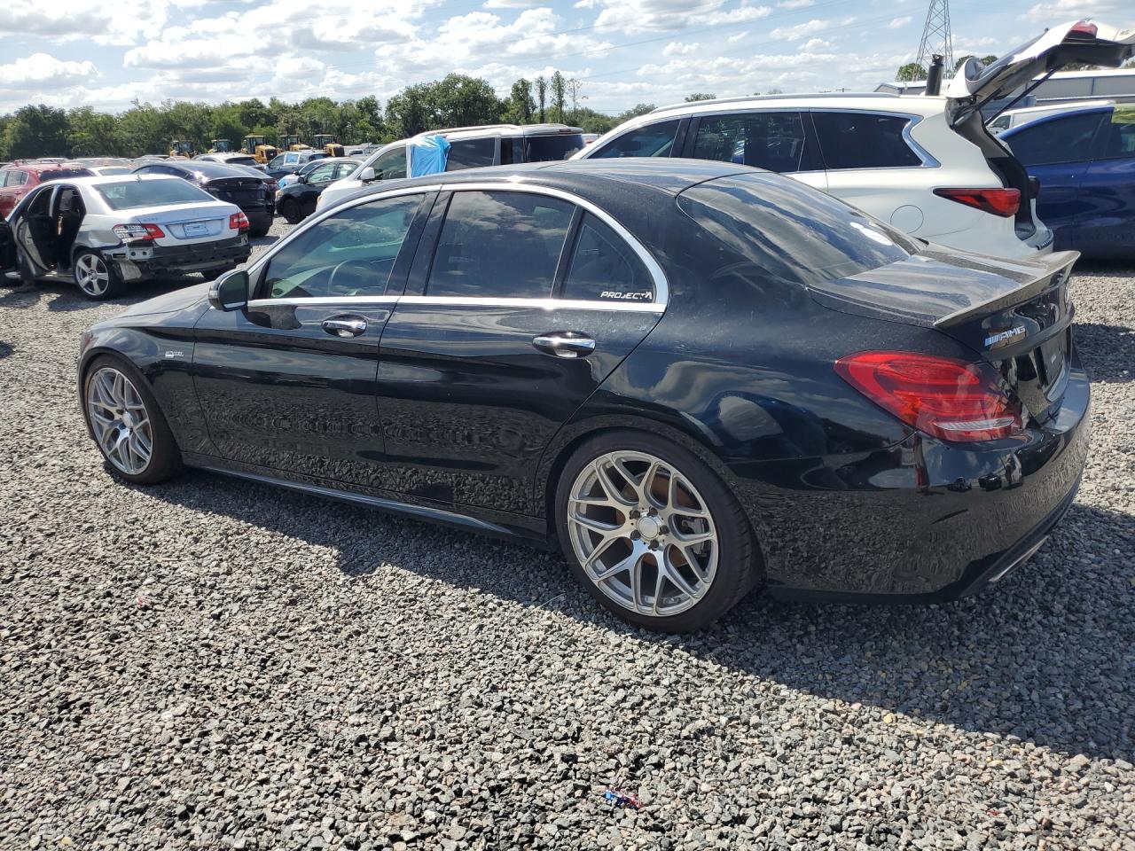 2015 Mercedes-benz C 400 4matic Черный vin: 55SWF6GB1FU032239