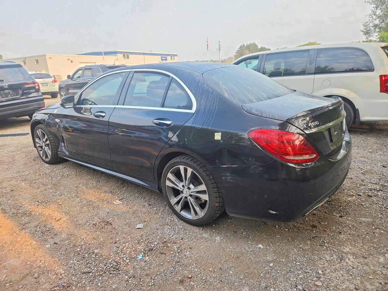 2015 Mercedes-benz C 400 4matic Black vin: 55SWF6GB1FU052877