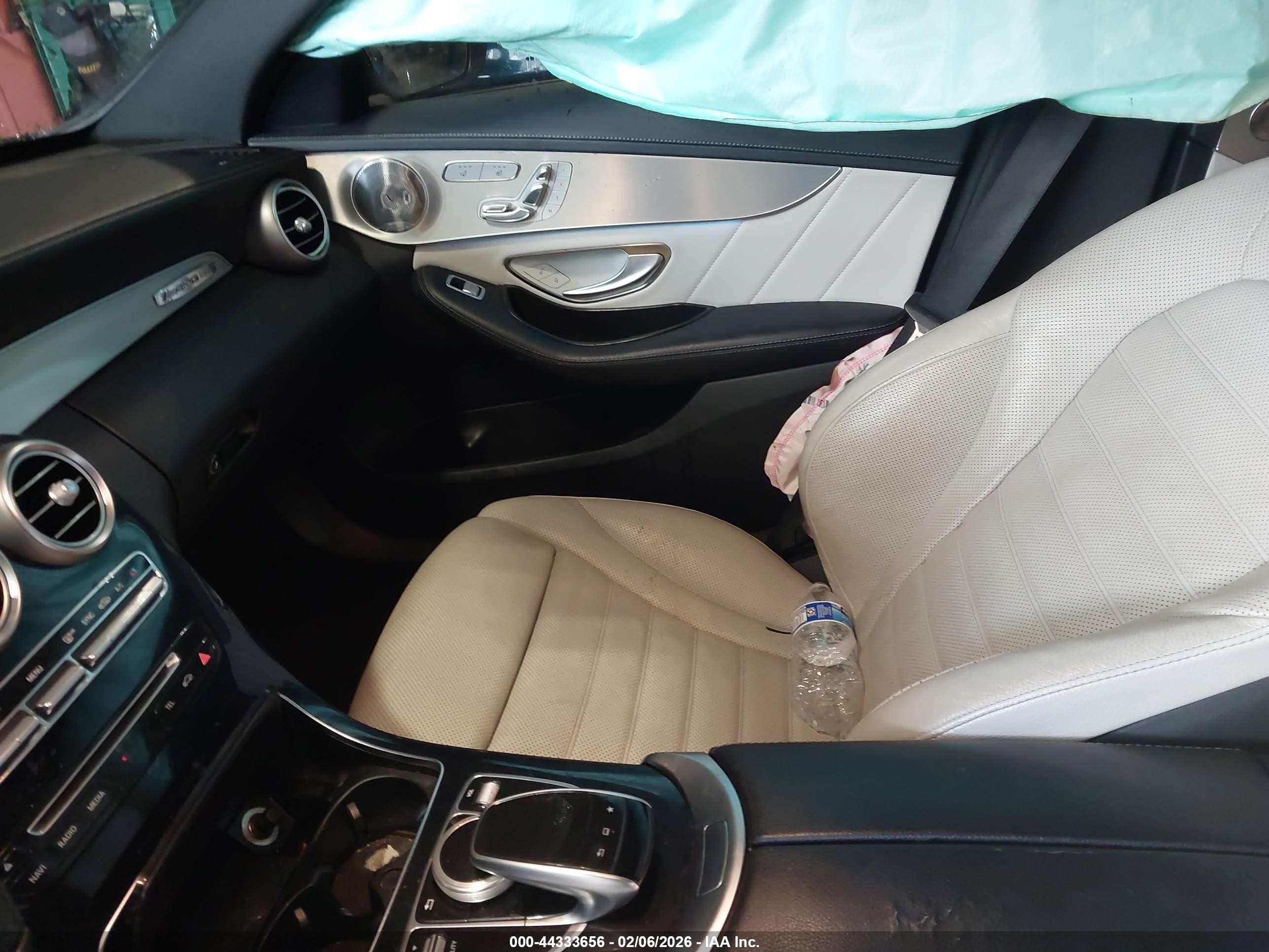 2015 Mercedes-benz C 400 4matic Blue vin: 55SWF6GB2FU022416